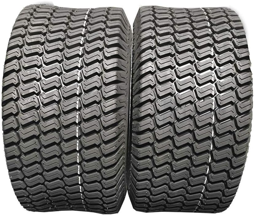 Juego de 2 neumáticos de césped de 24 x 9.50-12 sin cámara 249.5-12 4PR 24-9.50-12 para césped de jardín, tractor, carrito de golf