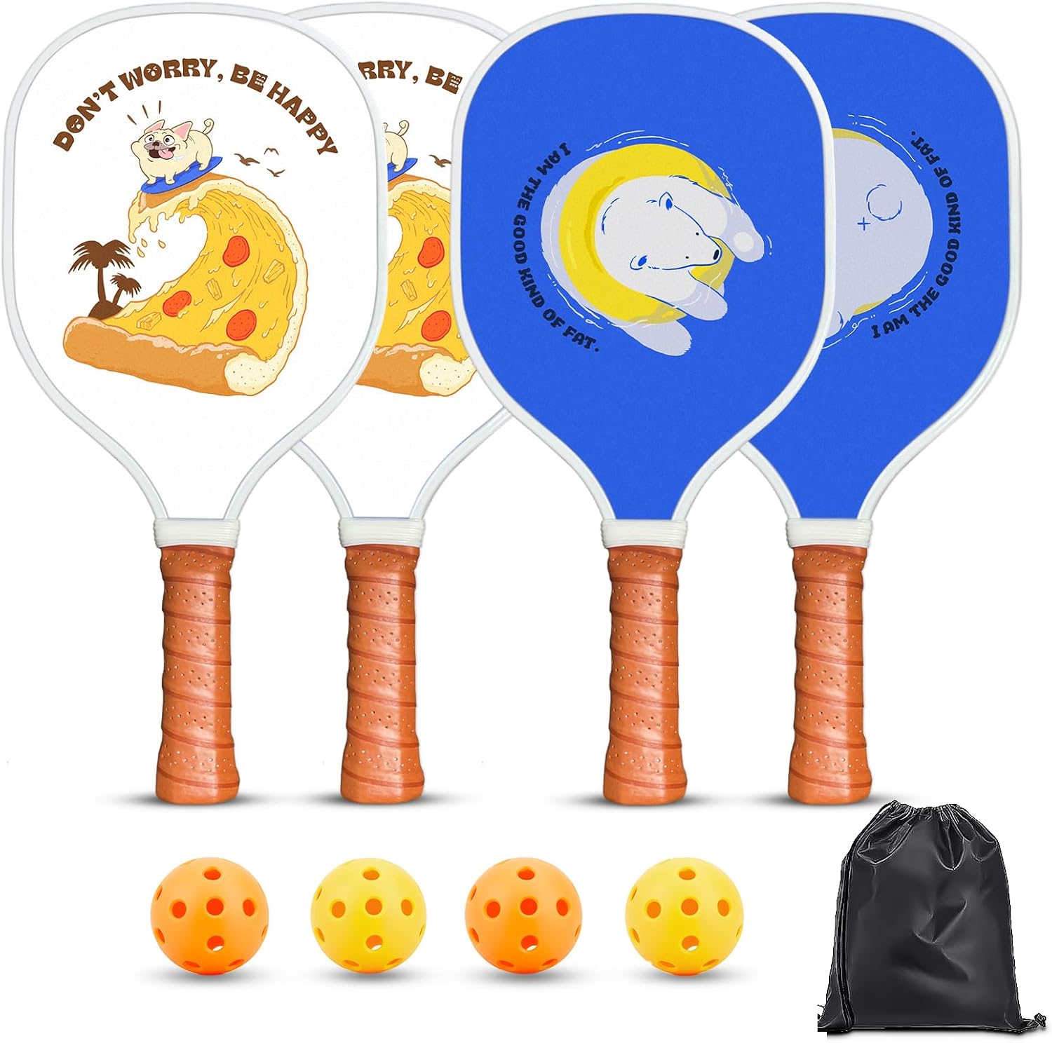 Xenia’s Gifts Raqueta de pickleball con agarre antideslizante de diseño ergonómico, aprobada por USAPA, ideal para principiantes, profesionales y
