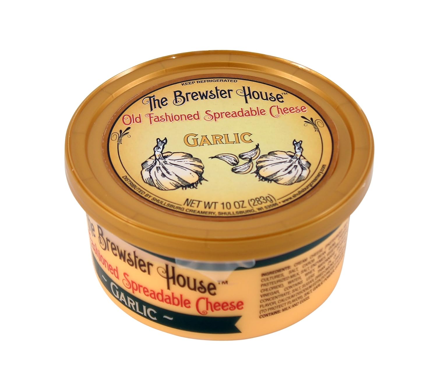 Brewster House – Crema de queso con ajo – 10 oz.