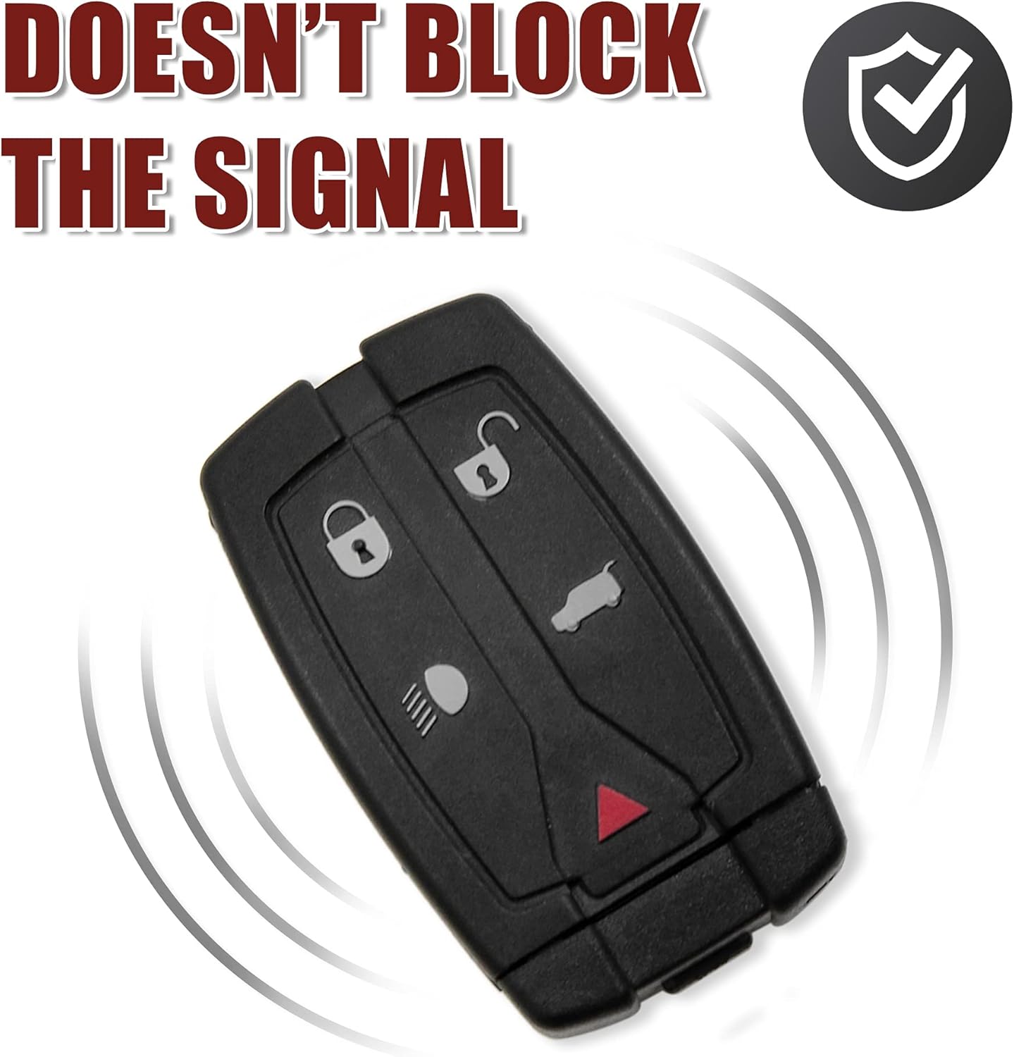 X AUTOHAUX 2 piezas de 5 botones sin cortar, llave de entrada sin llave, control remoto, carcasa para Land para Rover Freelander Discovery 2