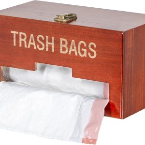 Dispensador de bolsas de basura Dispensador de bolsas de basura montado en la pared Soporte de rollo para encimera, almacenamiento y organización Dispensador de bolsas de basura Dispensador de bolsas de basura montado en la pared Soporte de rollo para encimera, almacenamiento y organización