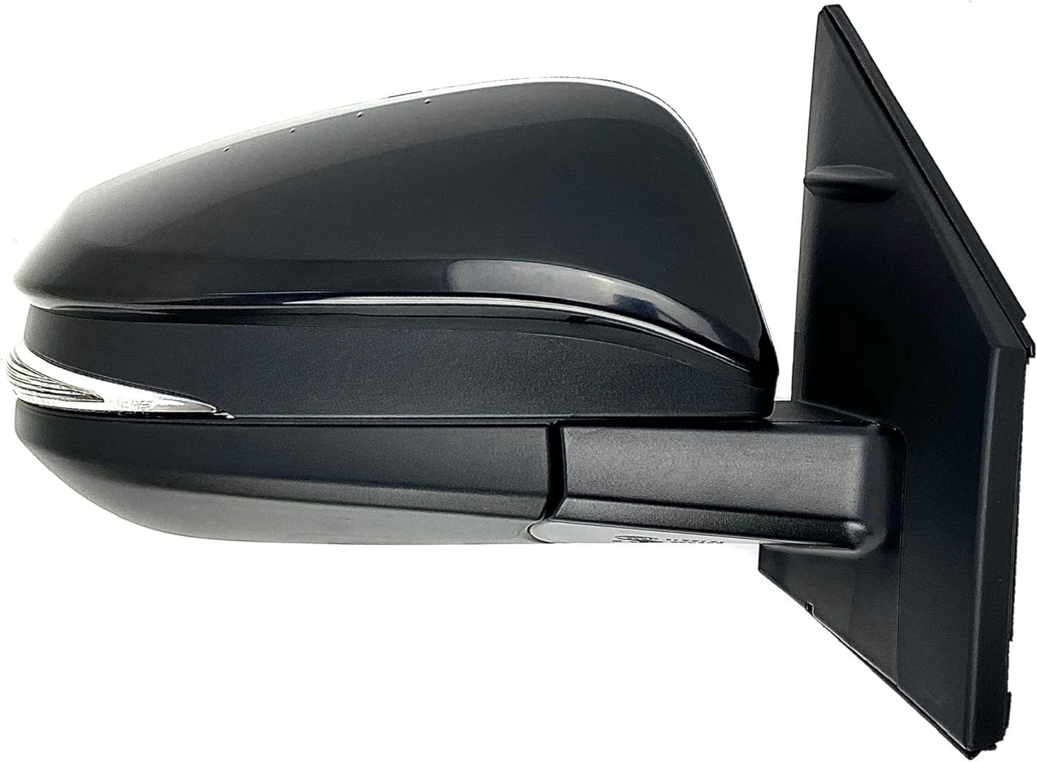 Spieg TO1321310 – Espejo de repuesto para el lado del pasajero para Toyota RAV4 2013-2015, luz de señal de giro calentada eléctrica pintable negro