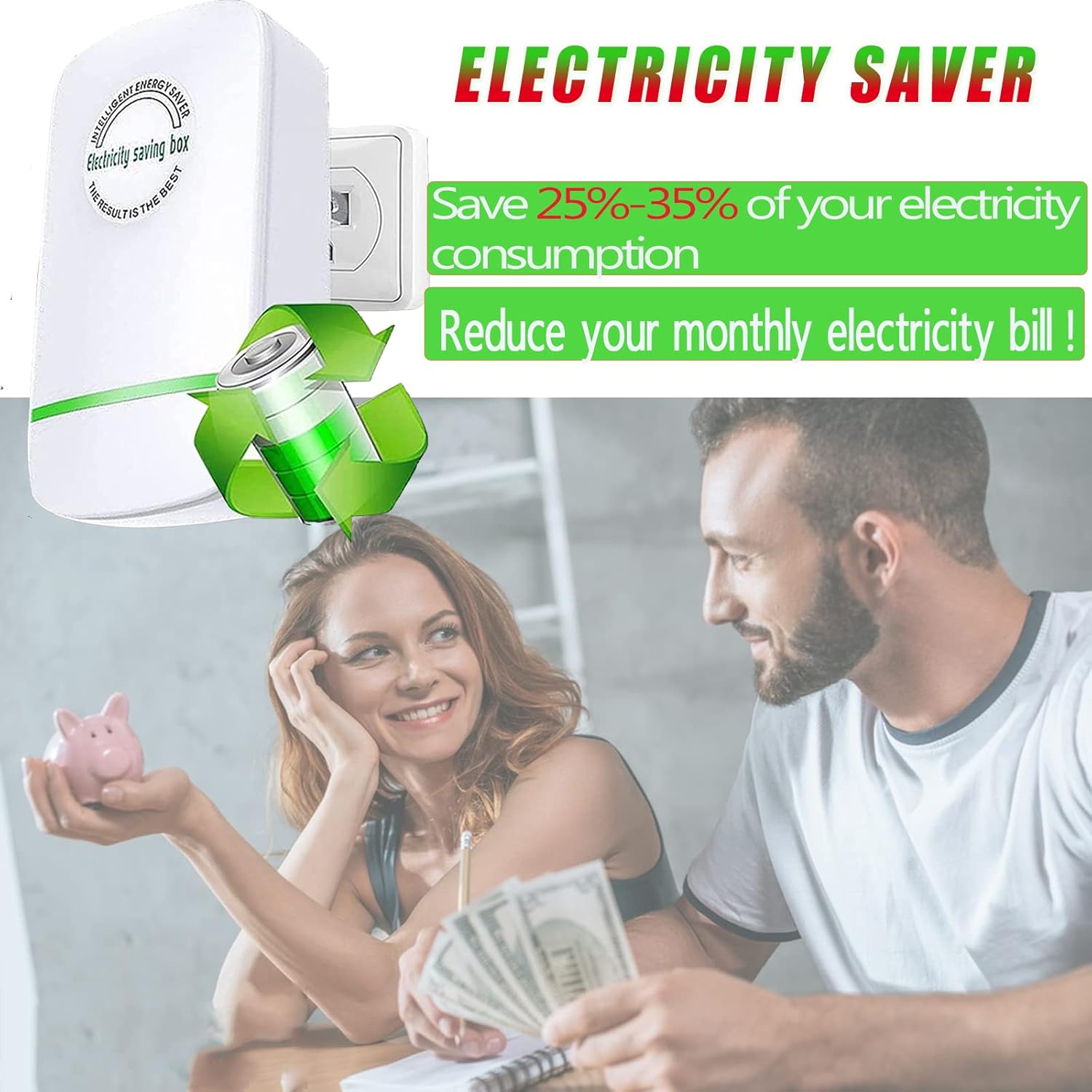 Paquete de 3 dispositivos de ahorro de energía Pro ahorro de electricidad para oficina, hogar y mercado, enchufe de EE. UU. 90V-250V 30KW