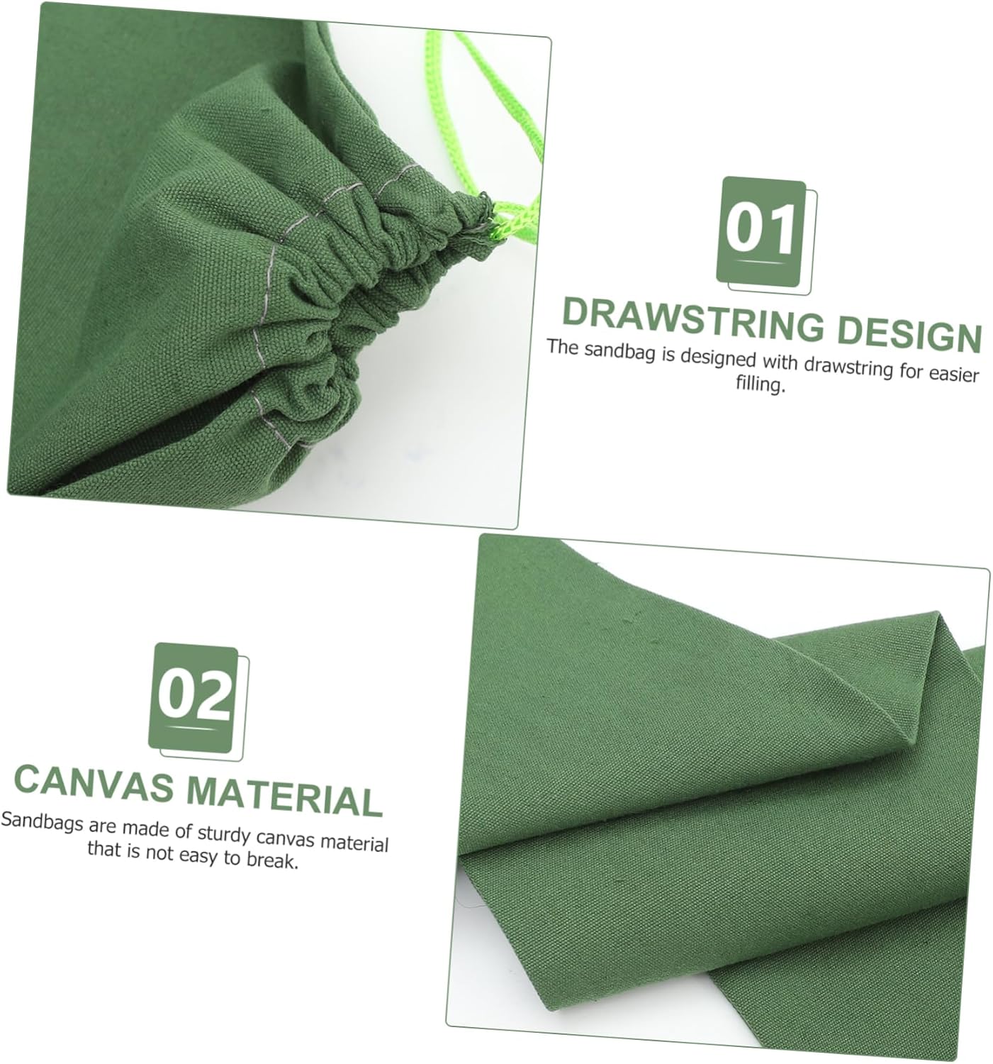 OSALADI Bolsas de arena de control de inundaciones Barreras de inundación para puertas Bolsas de arena Protección contra inundaciones Barreras de