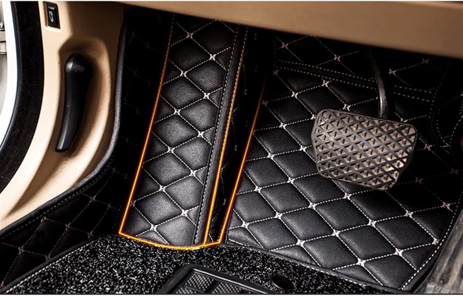 Tapete de auto personalizado para Volvos XC40, almohadillas para pies, accesorios para interiores (color beige)