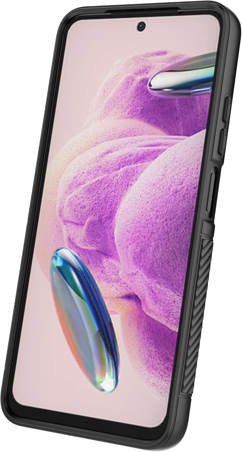 Funda para Xiaomi Redmi 10 2022, funda para Redmi 10 2021 con funda de soporte, color negro