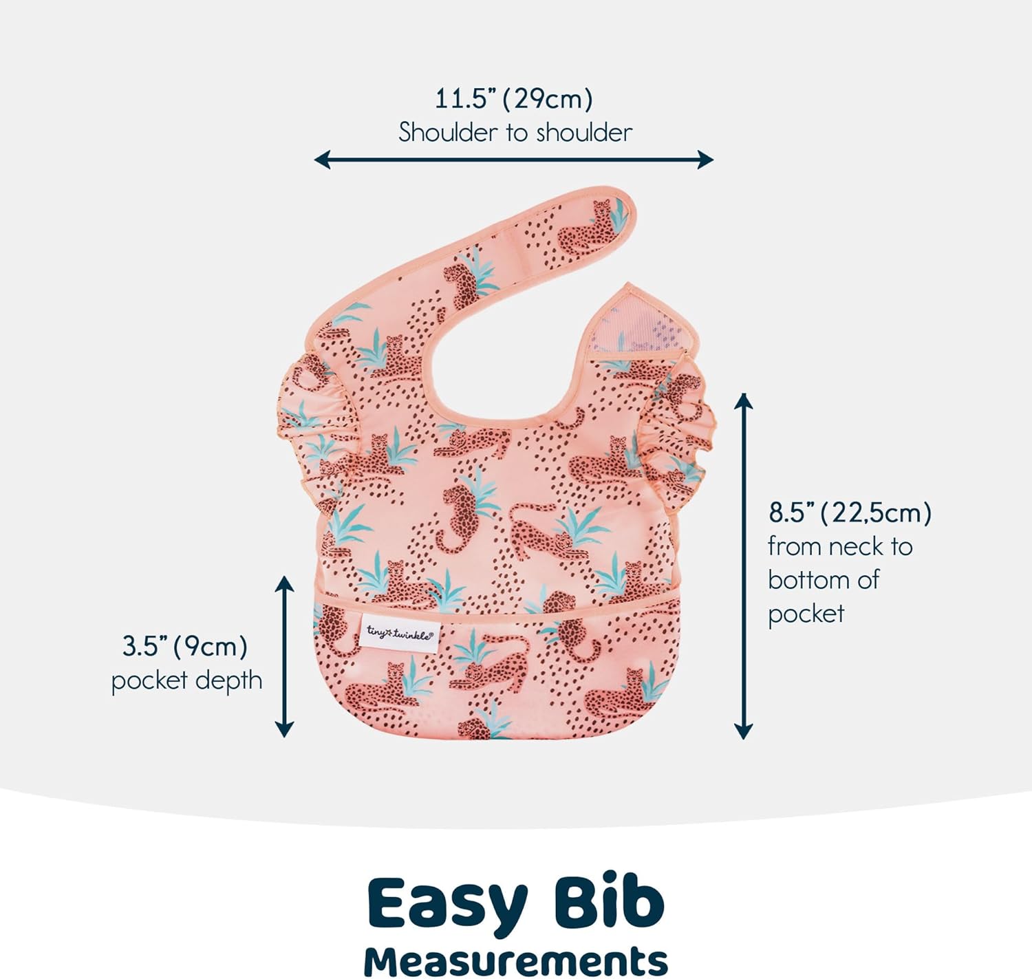 Tiny Twinkle Babero a prueba de desorden – Babero impermeable para bebé niño o niña – PFAS, PVC, BPA, libre de ftalatos – Baberos de comida para