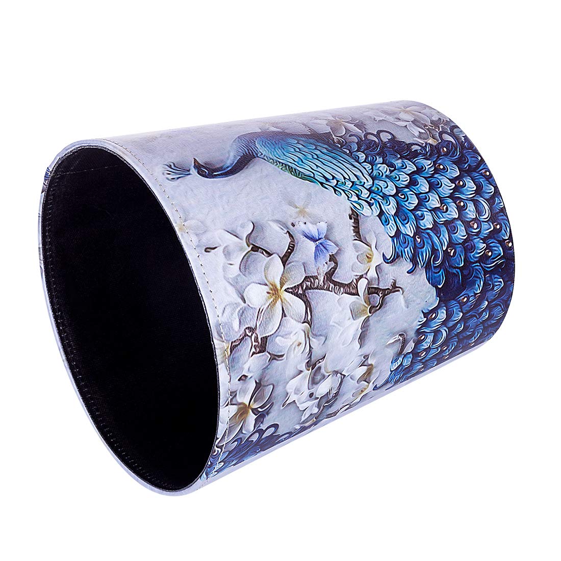 Cubo de basura de piel sintética de 10 litros2.64 galones, decorativo, impermeable, papelera, papelera, para el hogar, oficina, baño