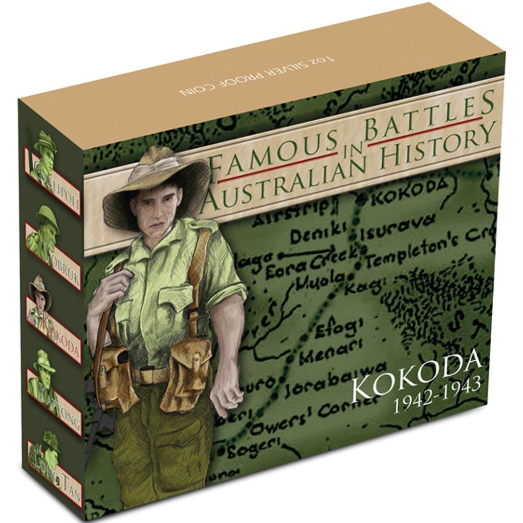 2012 1 oz Proof Silver Battle of Kokoda Coin.
