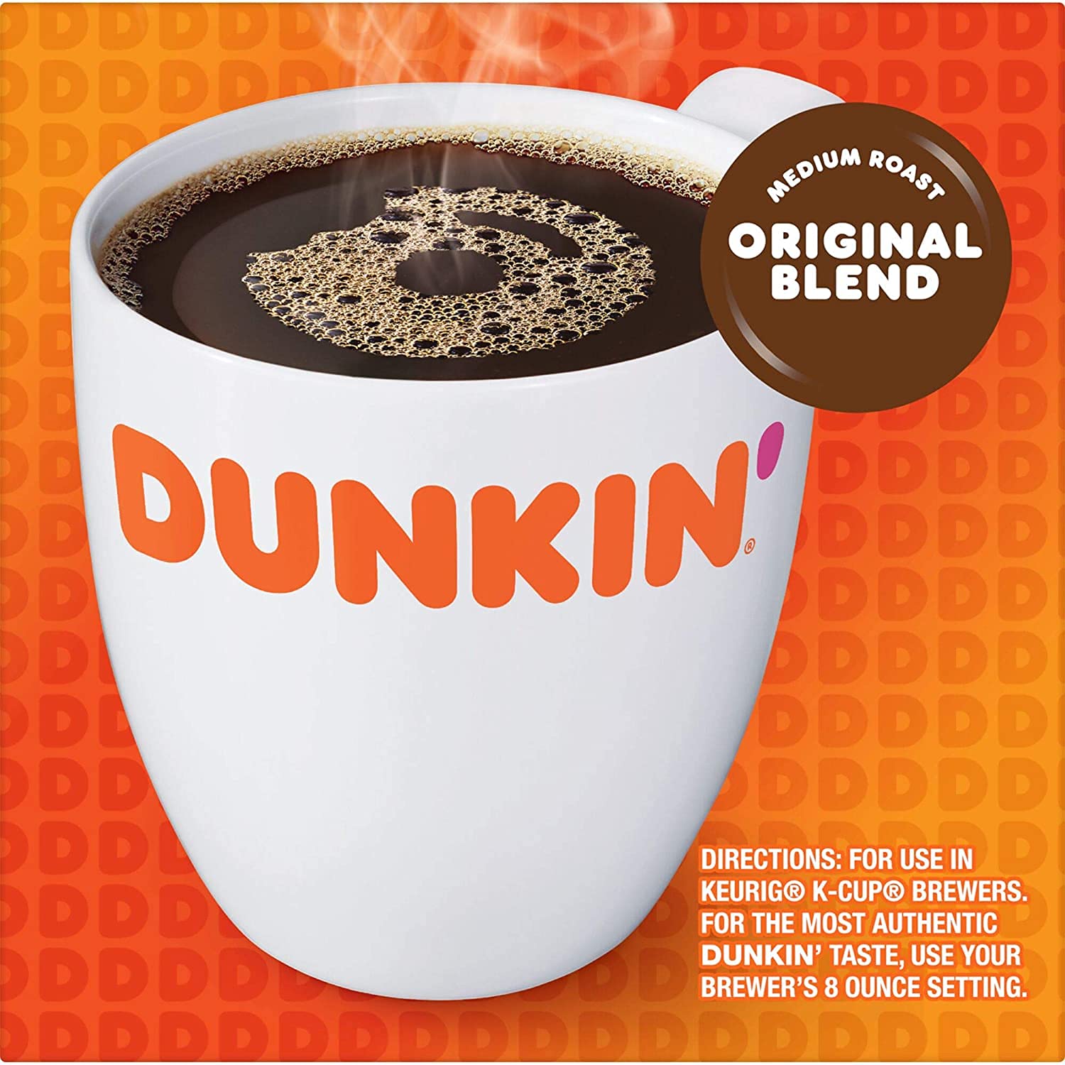 Dunkin’ Cápsulas K-Cup originales de café tostado medio auténtico. Con un sabor rico y suave inigualable por otros, suave y sabroso. – Original