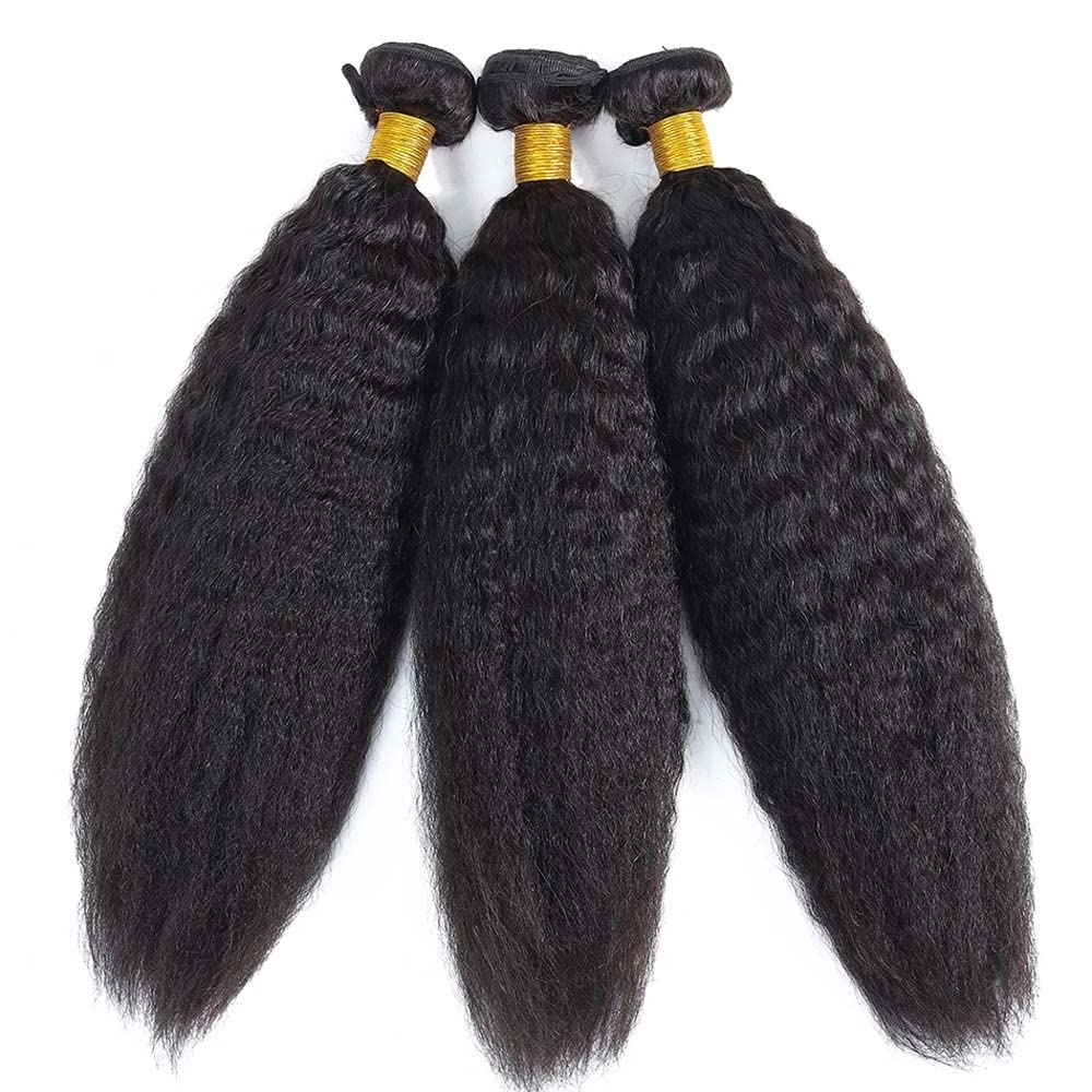 Yaki – Paquetes de cabello humano lacio de 26, 26, 26 y 26 pulgadas, paquetes de cabello humano brasileño virgen, paquetes de cabello humano