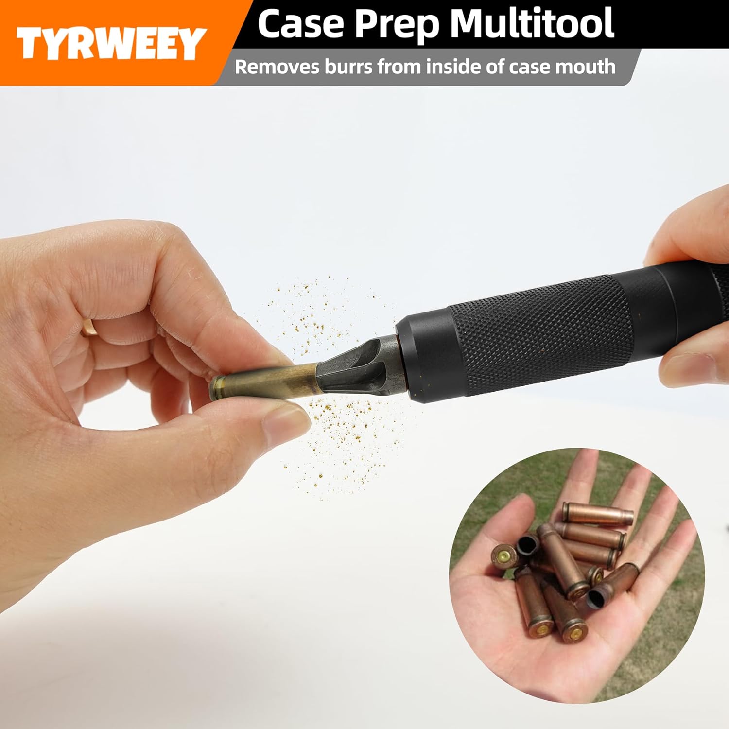 Case Prep Multiherramienta, herramientas de desbarbado de chaflán de caja para recargar, escariadores de bolsillo y limpiadores para quitar engarces