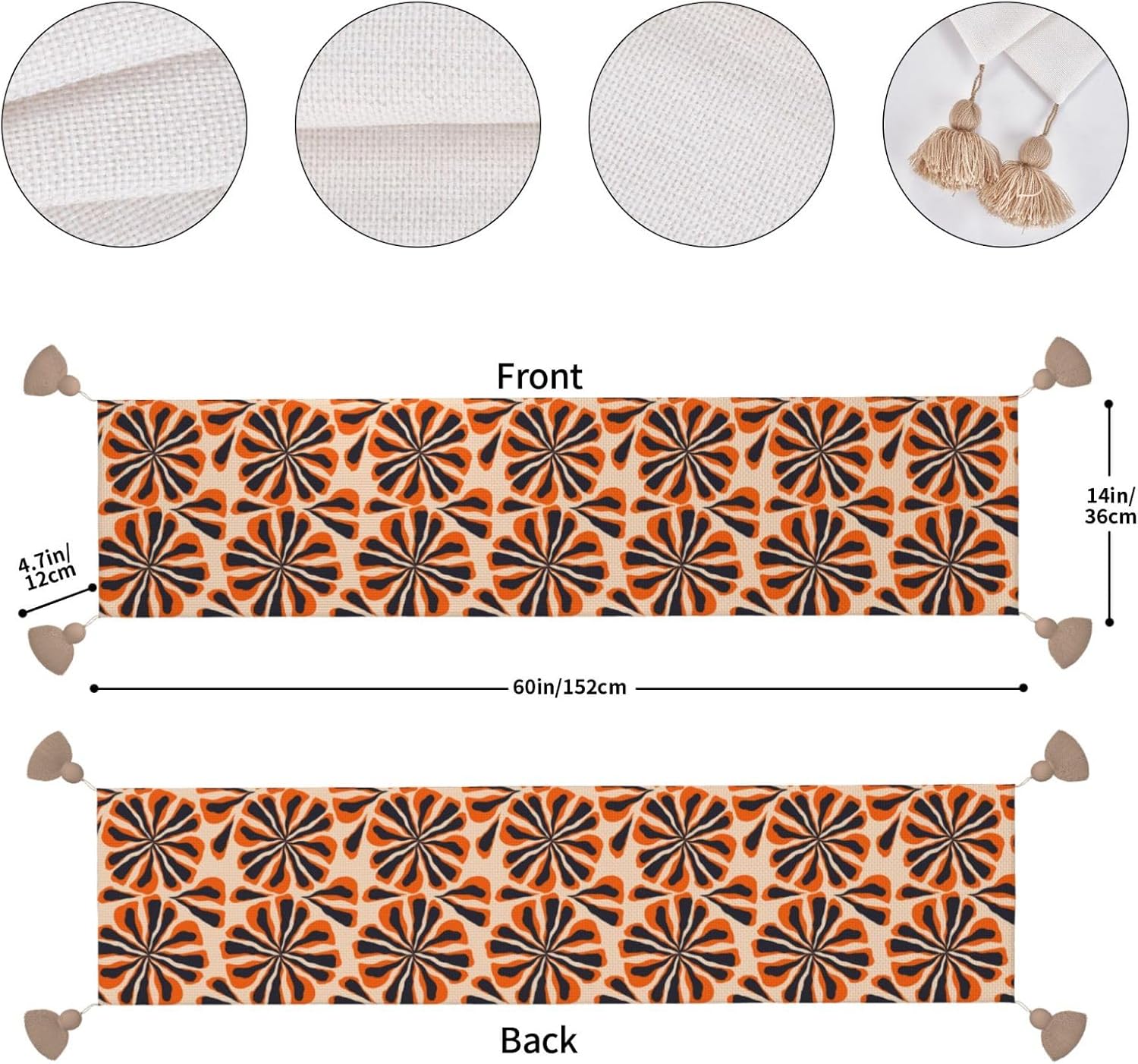 Trendy Floral Christmas Table Runner Dining Table Decor Christmas Decorations Indoor Home Decor Christmas Table Runners Xmas Navidad Decoracion 2023