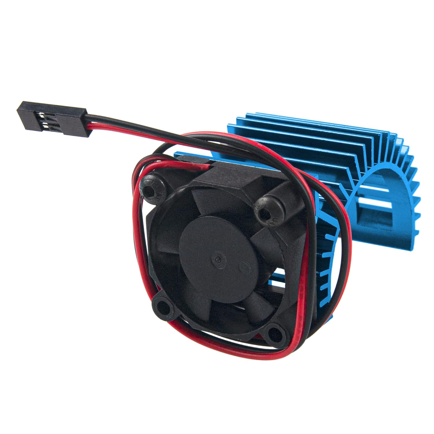 Vgoohobby Disipador de calor de motor RC 540 545 550 sin escobillas cepillado con ventilador de enfriamiento de 5-6 V compatible con Traxxas HSP HPI