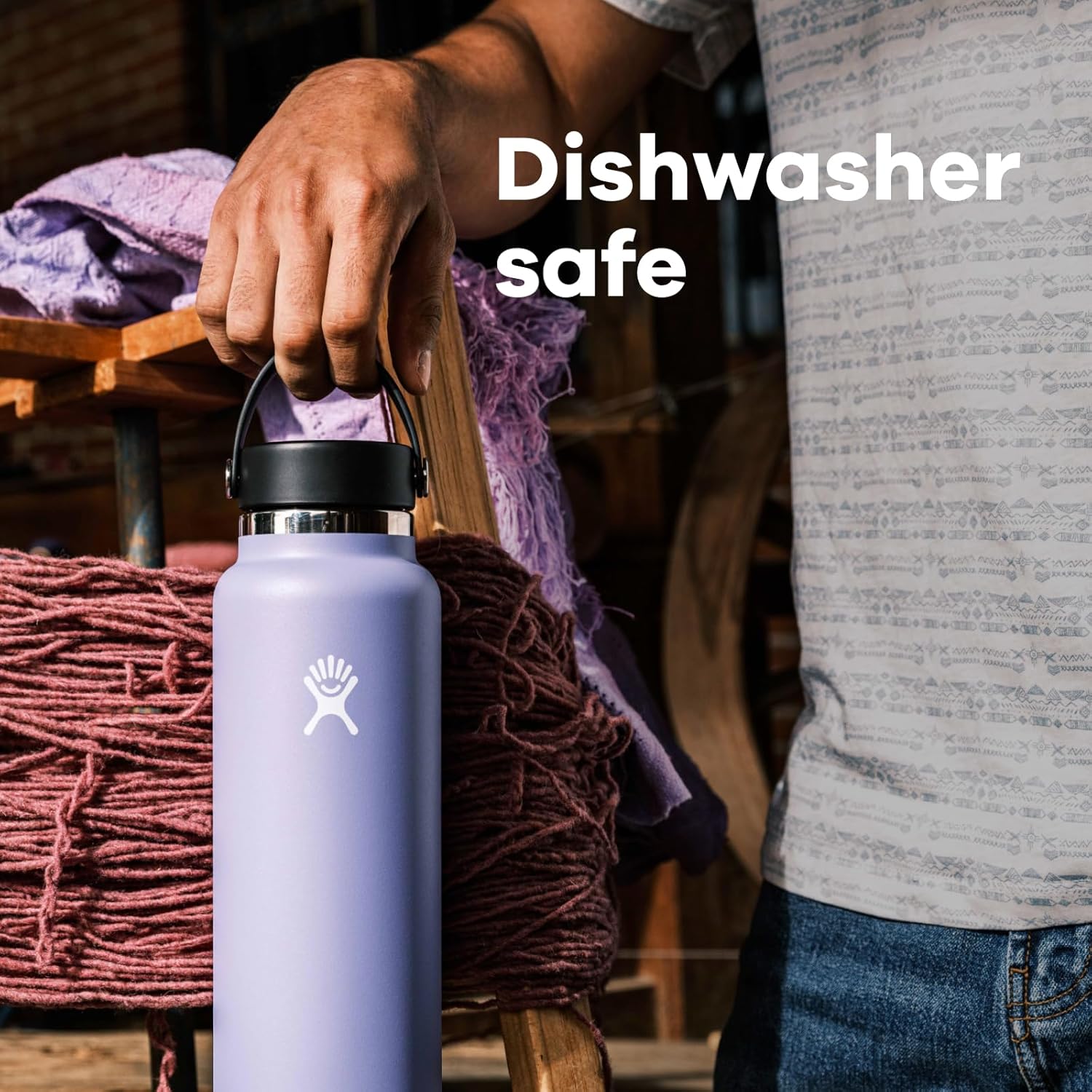 Hydro Flask – Botella de boca ancha con tapa Flex