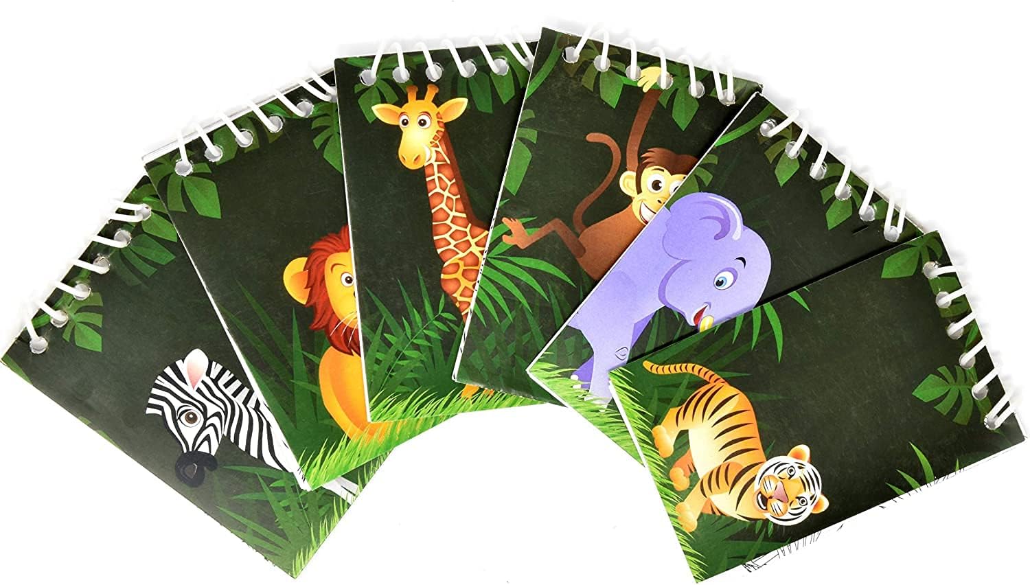 Gift Boutique 48 unidades, zoológico, selva, animal, minibloc de notas, safari, tropical, suministros de recuerdo, decoración de león, cebra,