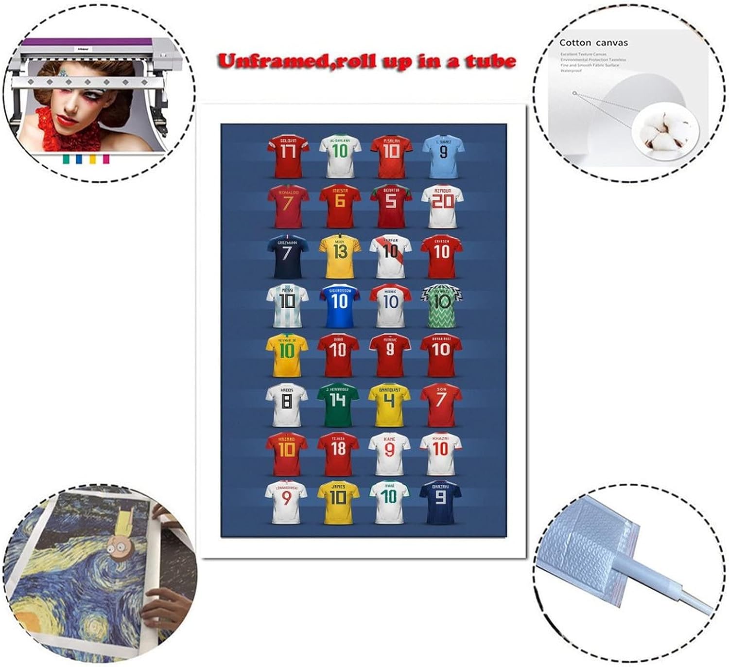 ZVW Qatar – Póster de la Copa del Mundo 2022, pintura decorativa, lienzo, arte de pared, póster de sala de estar, dormitorio, pintura de 24 x 36