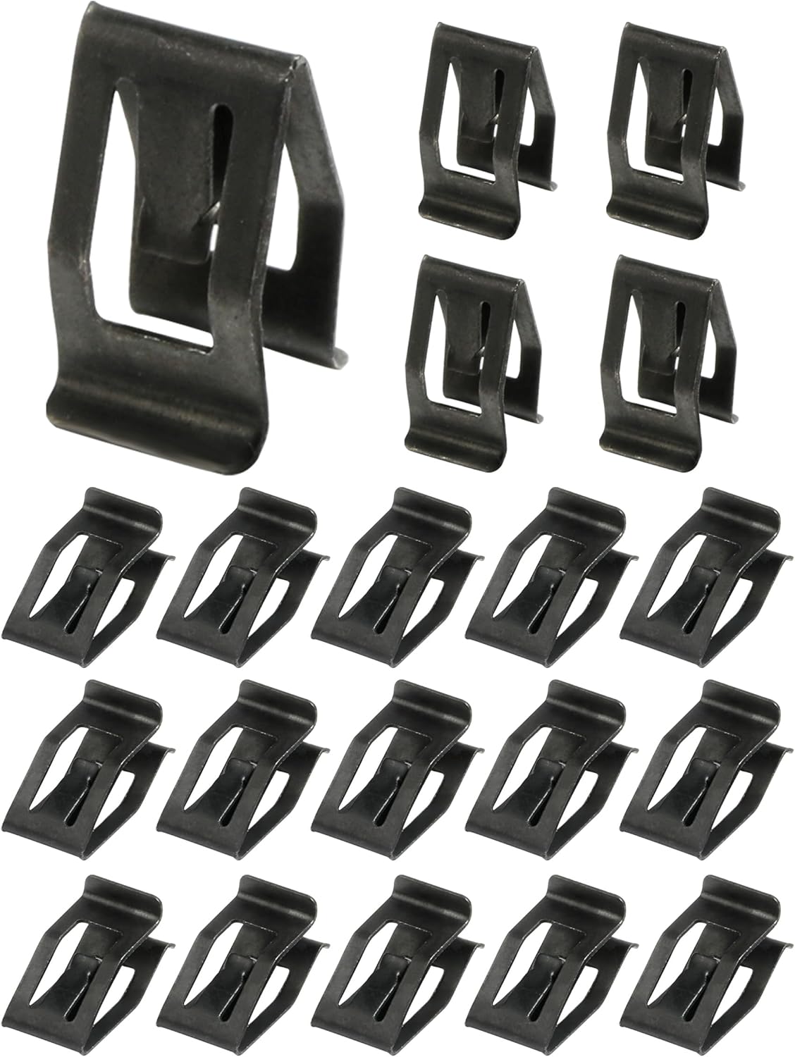 20 clips de metal para automóvil, clips de retención de metal, accesorios de automóvil, accesorios para consola delantera de automóvil, repuesto de