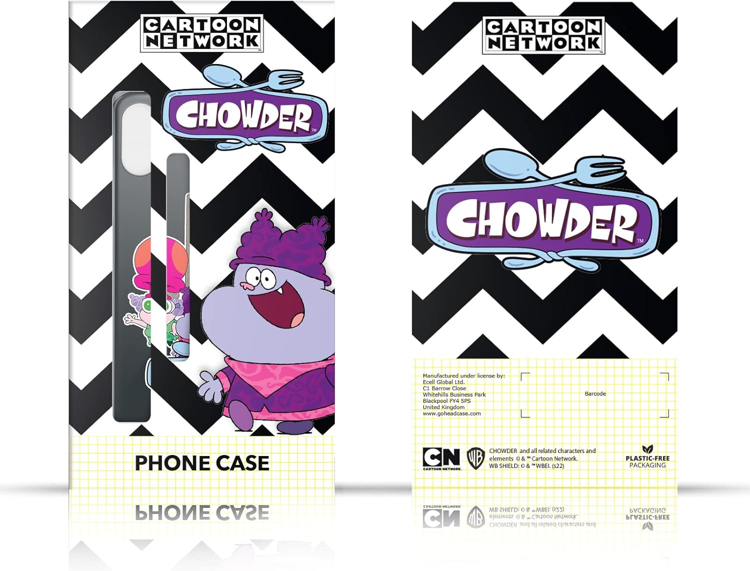 Head Case Designs Officially Licensed Chowder Animated Series Full Face Graphics Hybrid Case Compatible with Apple iPhone 15 Pro Max