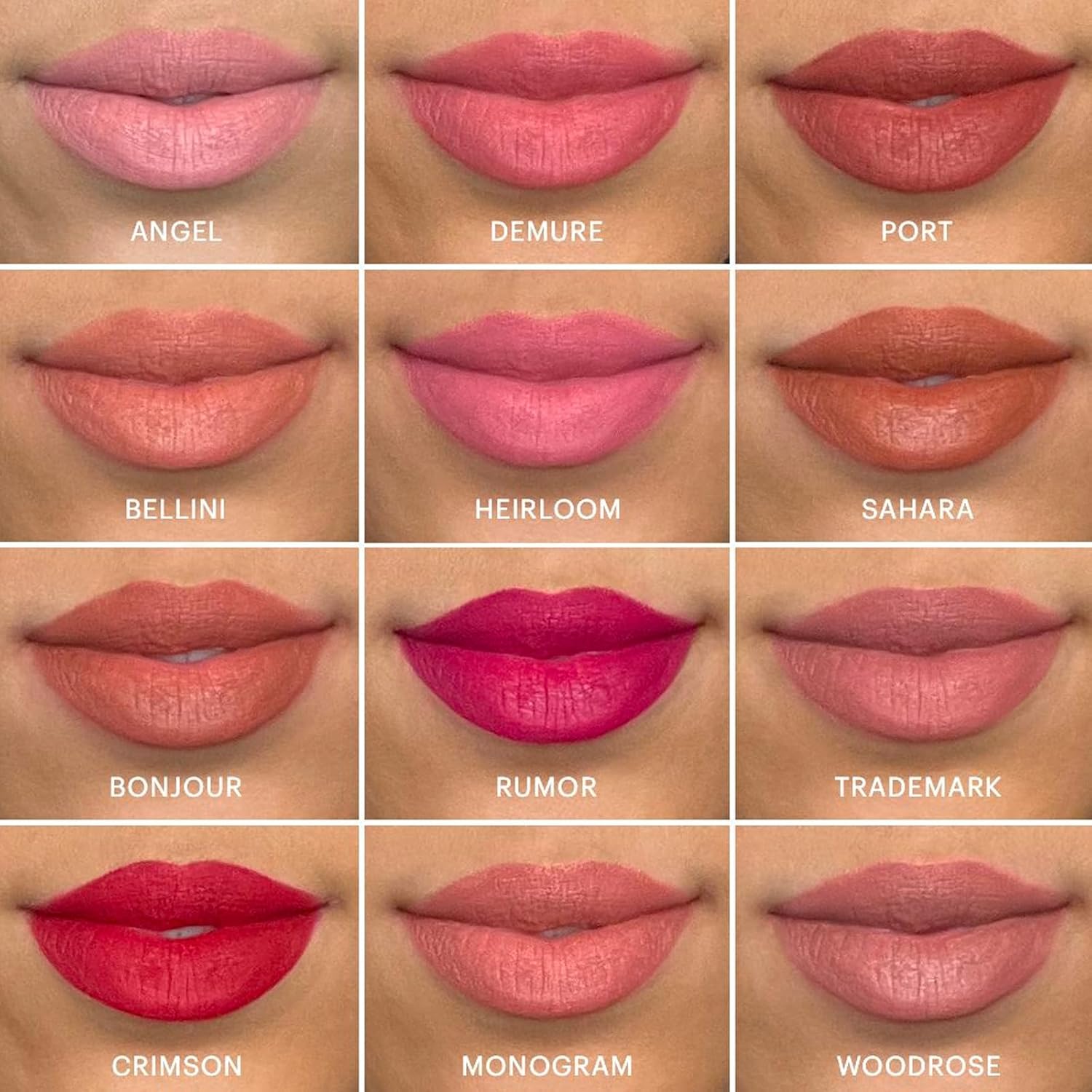 Glo Skin Beauty Lápiz labial mate de gamuza (Woodrose), fórmula de larga duración que se mantiene todo el día, con manteca de karité acondicionador