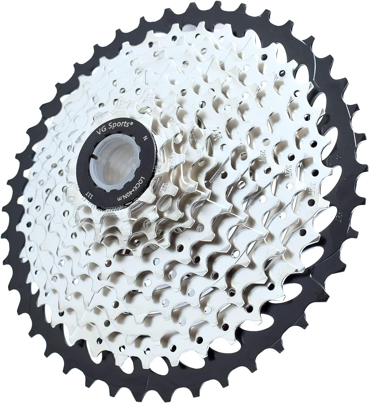 VG SPORTS 10 Speed Cassette 11-25T11-28T11-32T11-36T11-40T11-42T11-46T Bicycle Cassette Fit for Mountain BikeRoad Bike Cassette Compatible with