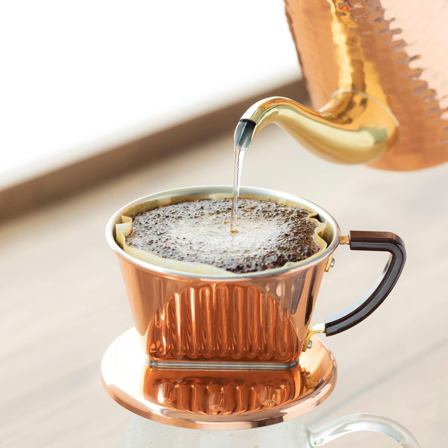 Kalita #13143 Filtro de café, papel de filtro 102, en caja, para 2 a 4 personas, 40 hojas, marrón