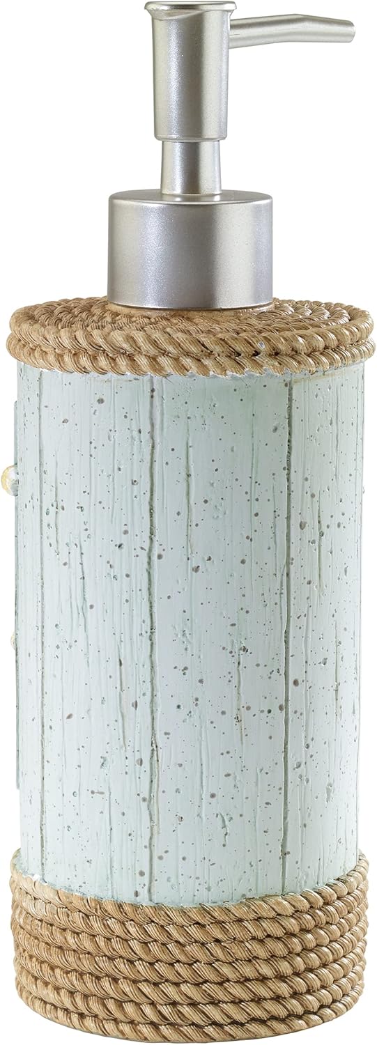 Avanti Linens – Dispensador de jabónbomba de loción, artículos esenciales para el baño de invitados, decoración de baño inspirada en la costa