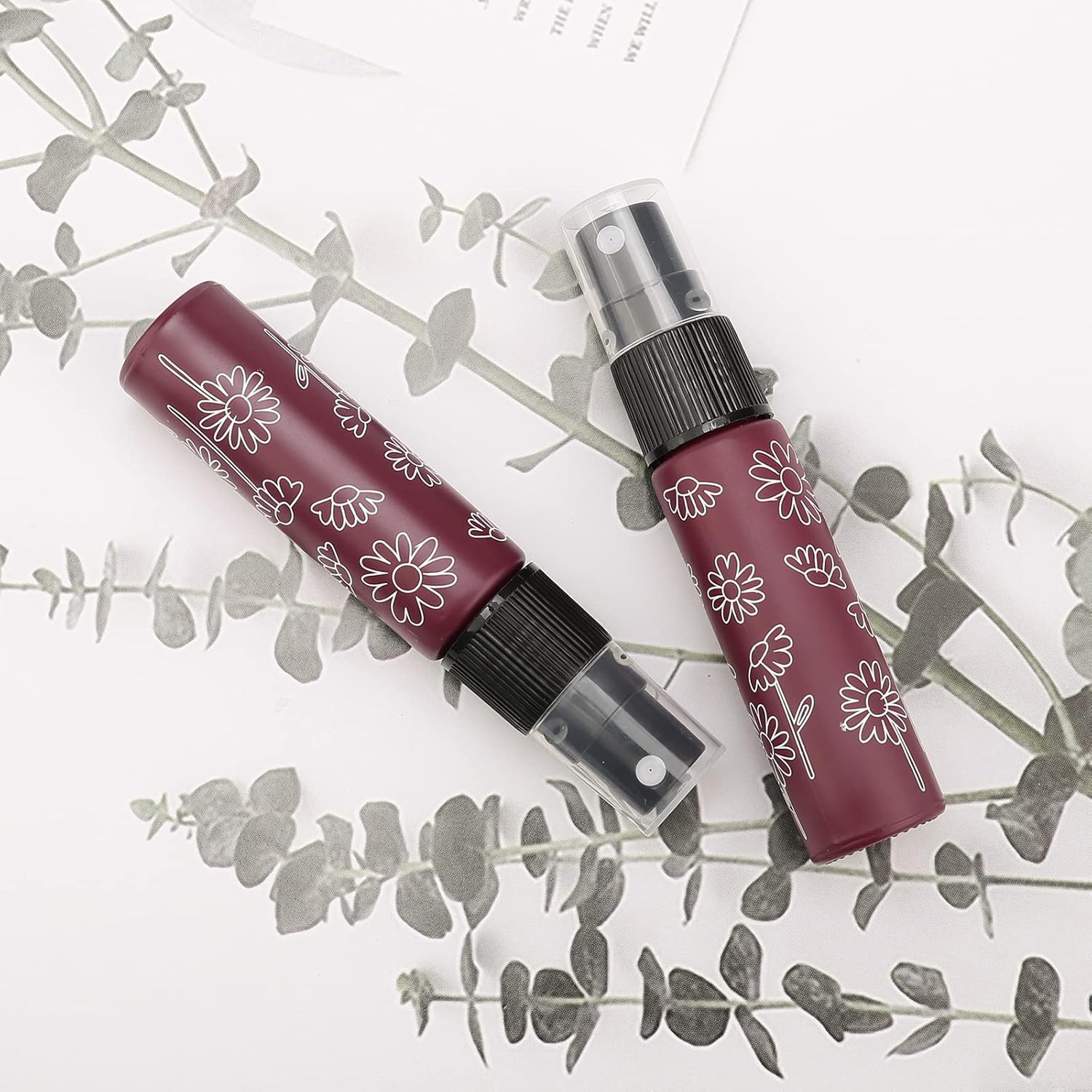 14 botellas de vidrio vacías de 0.3 fl oz0.36 onzas, botellas pulverizadoras de niebla fina, contenedor de perfume portátil recargable para aceites