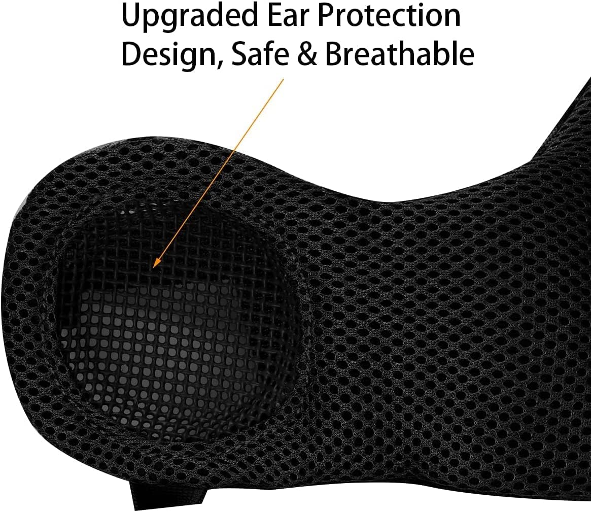 Máscara táctica plegable de malla + con gorra de béisbol ajustable con protección para los oídos, para paintball, cosplay, juego CS