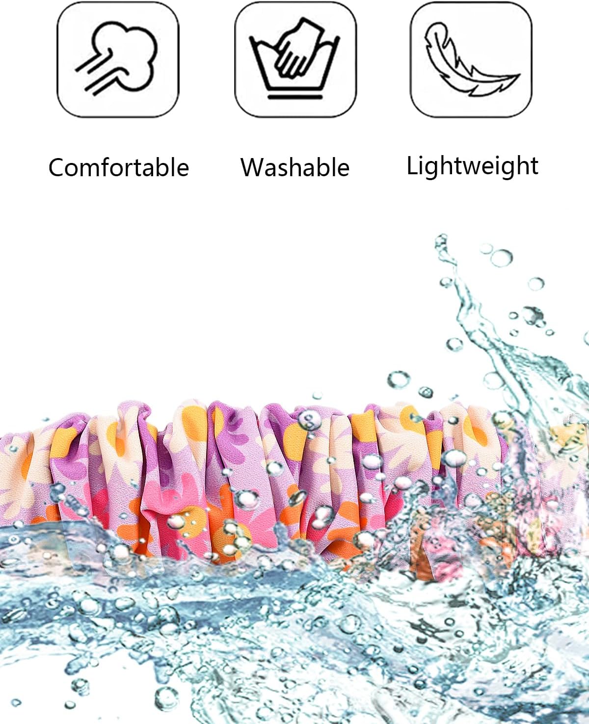 Scrunchie Band for Kids Apple Watch Band Compatible with iWatch Series 87654321SE 38404142444549mm,Cute Stretchy Fabric Strap,Designed for children