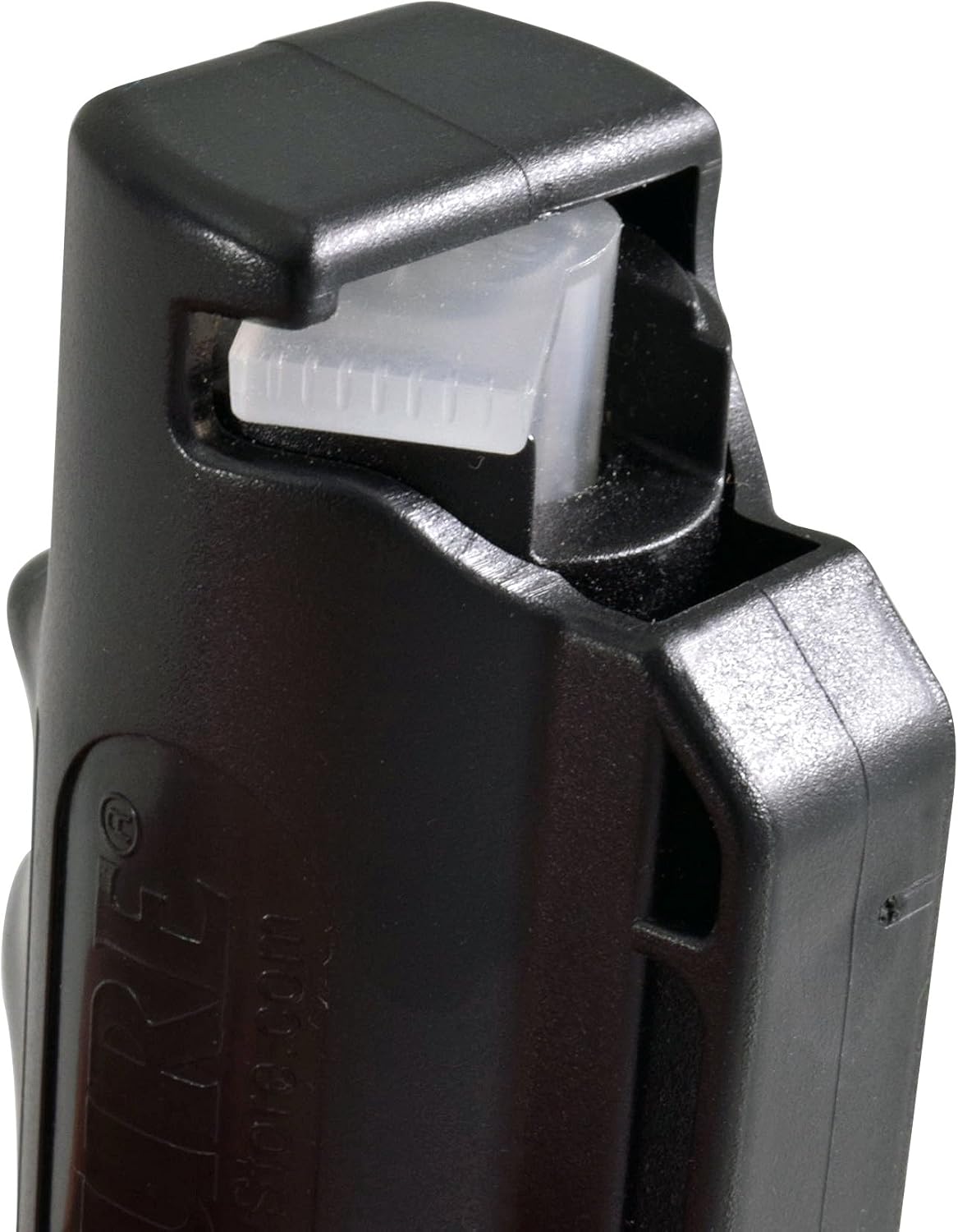 Llavero de gas pimienta 4 en 1 con clip táctico para cinturón para autodefensa, fórmula de grado policial de máxima resistencia, 10% OC, 1% CS, 1%