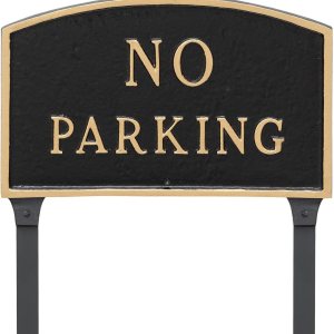 Placa de metal fundido sin arco de estacionamiento – Placa de exhibición de pared o césped – Letrero de estacionamiento de negocios – Aluminio Placa de metal fundido sin arco de estacionamiento – Placa de exhibición de pared o césped – Letrero de estacionamiento de negocios – Aluminio