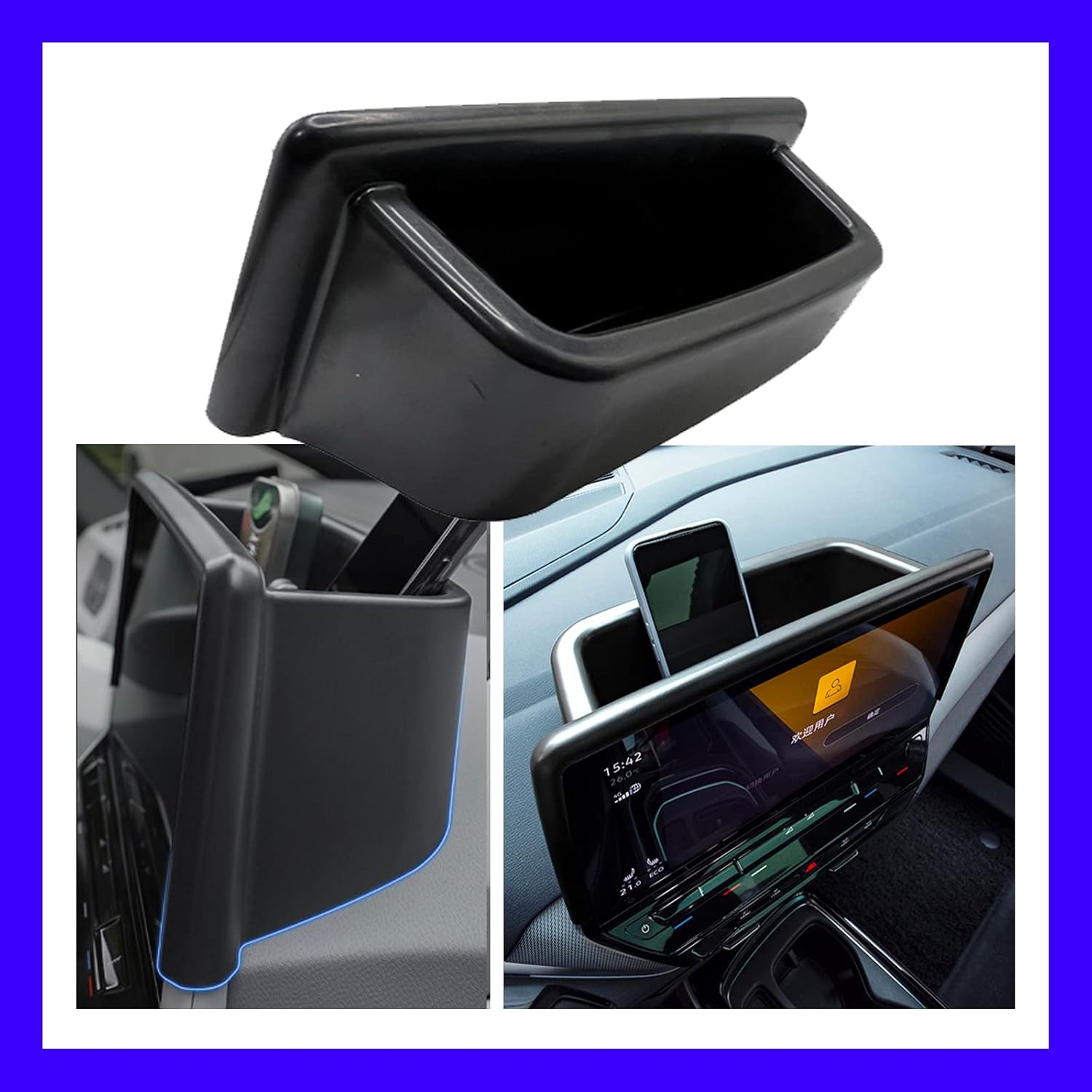 Bandeja de tablero y caja de almacenamiento lateral para VW ID.4 2023 para VW ID.4 ID4 2021 2022 2023 Bandeja de almacenamiento para consola central