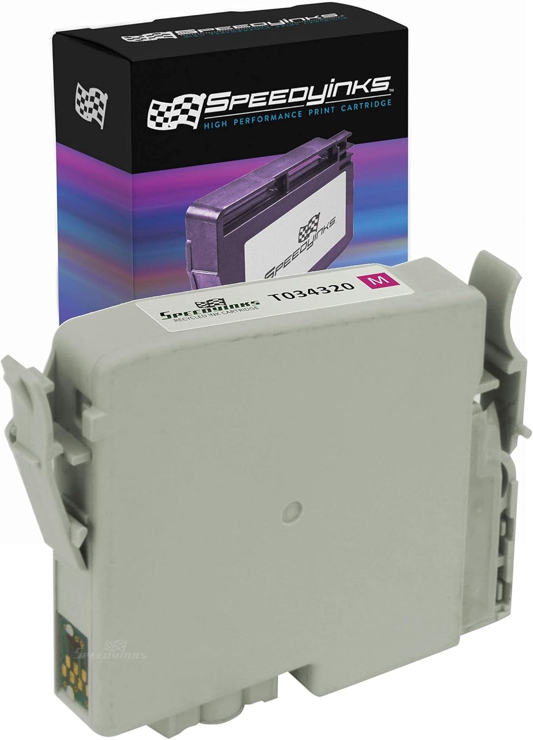 Speedy Inks – Cartucho de tinta remanufacturado para Epson T034320 (Magenta)