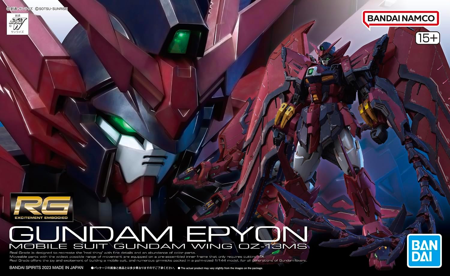 Bandai Hobby – Gundam Wing – #38 Gundam Epyon, Bandai Spirits RG 1144 Model Kit