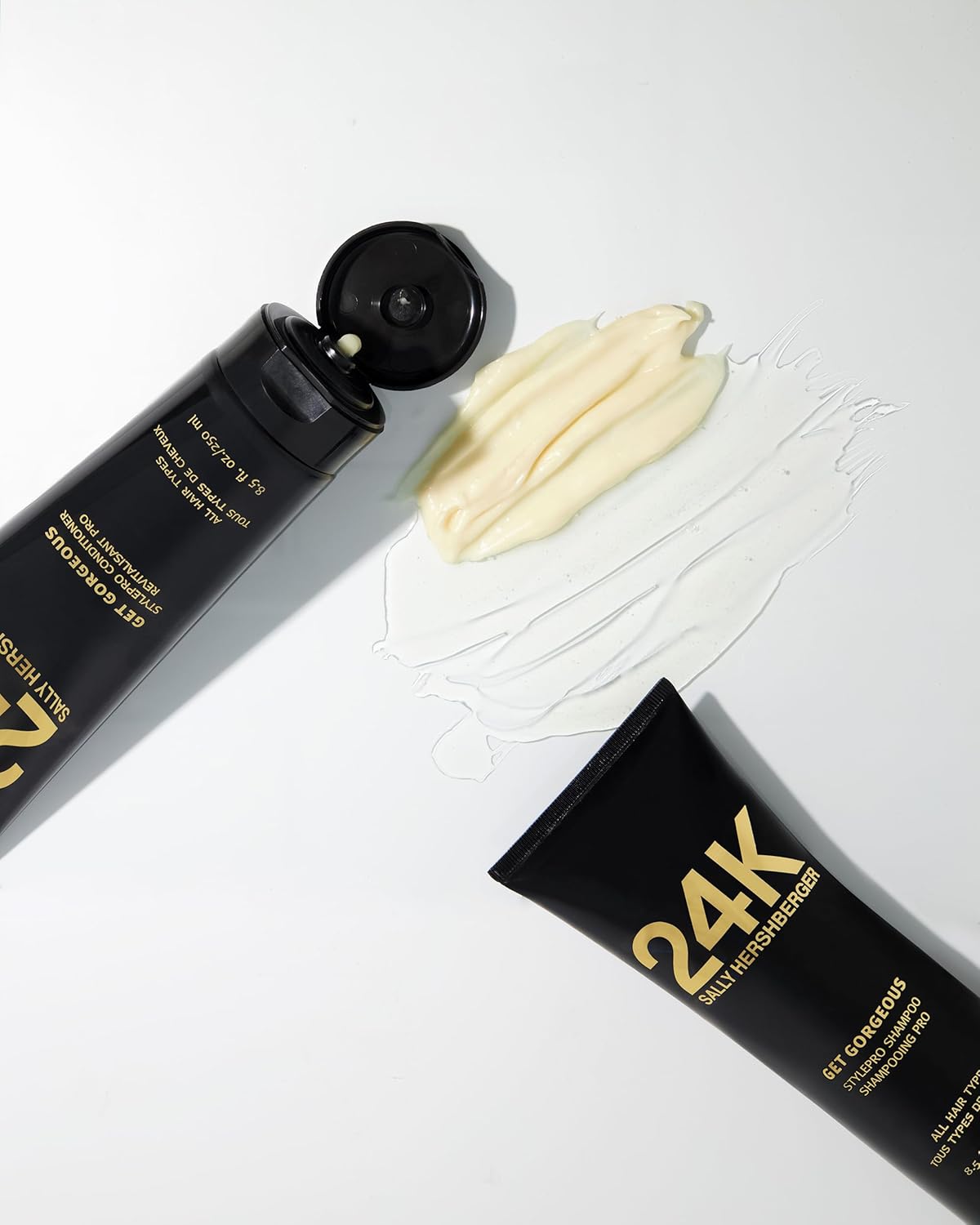 Sally Hershberger 24K Get Gorgeous Stylepro Champú, té negro y gris, 8.5 oz.