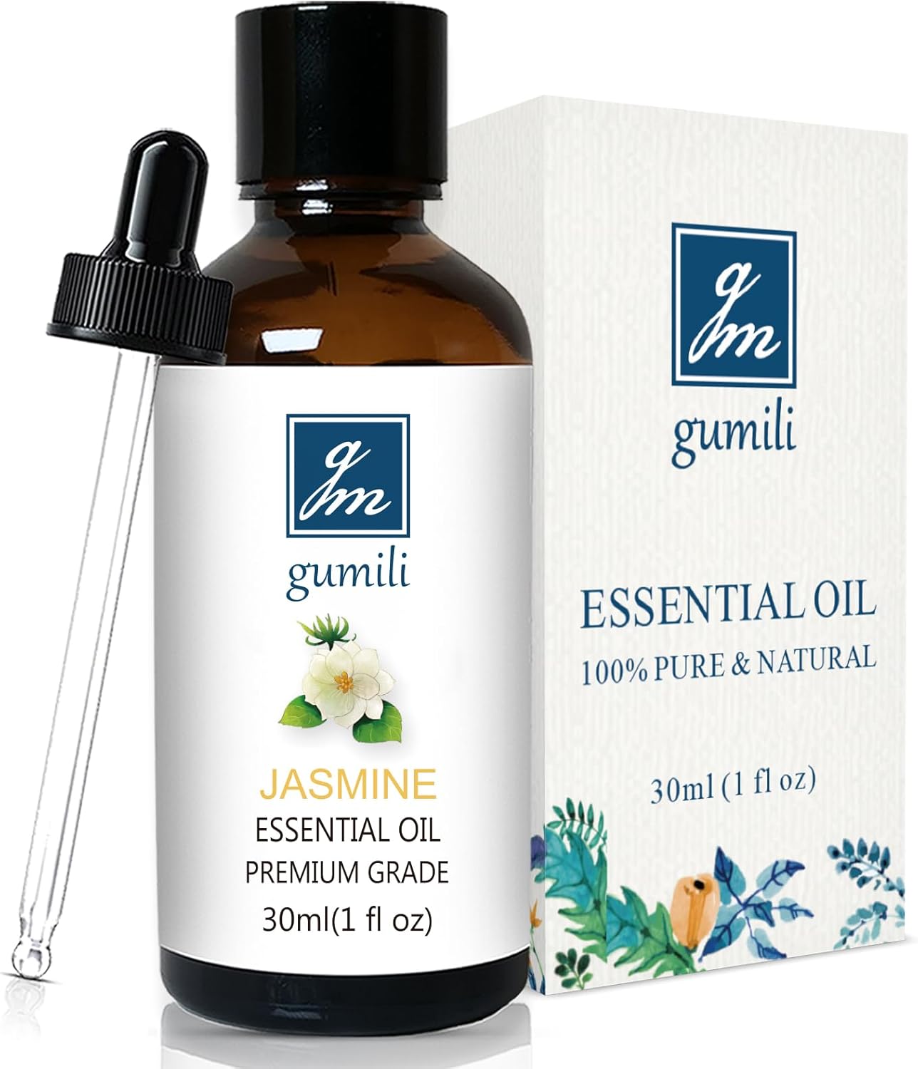 Aceite esencial de jazmín, aceite aromático para jabón, bolas de secador, difusores, lavandería, sales de baño, 1 onza