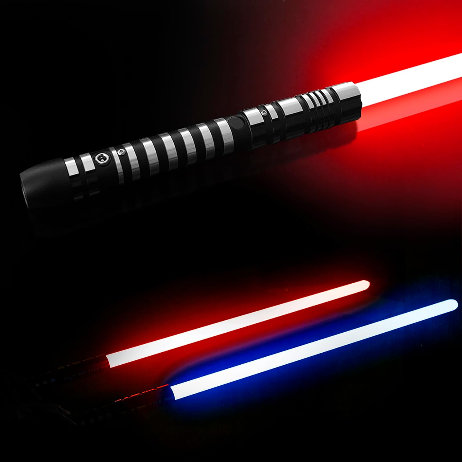 YDD Sable de luz LED de metal ligero de aluminio, Ghost Premium Force FX Black Series Light Ser para adultos aguanta duelos realmente fuertes.