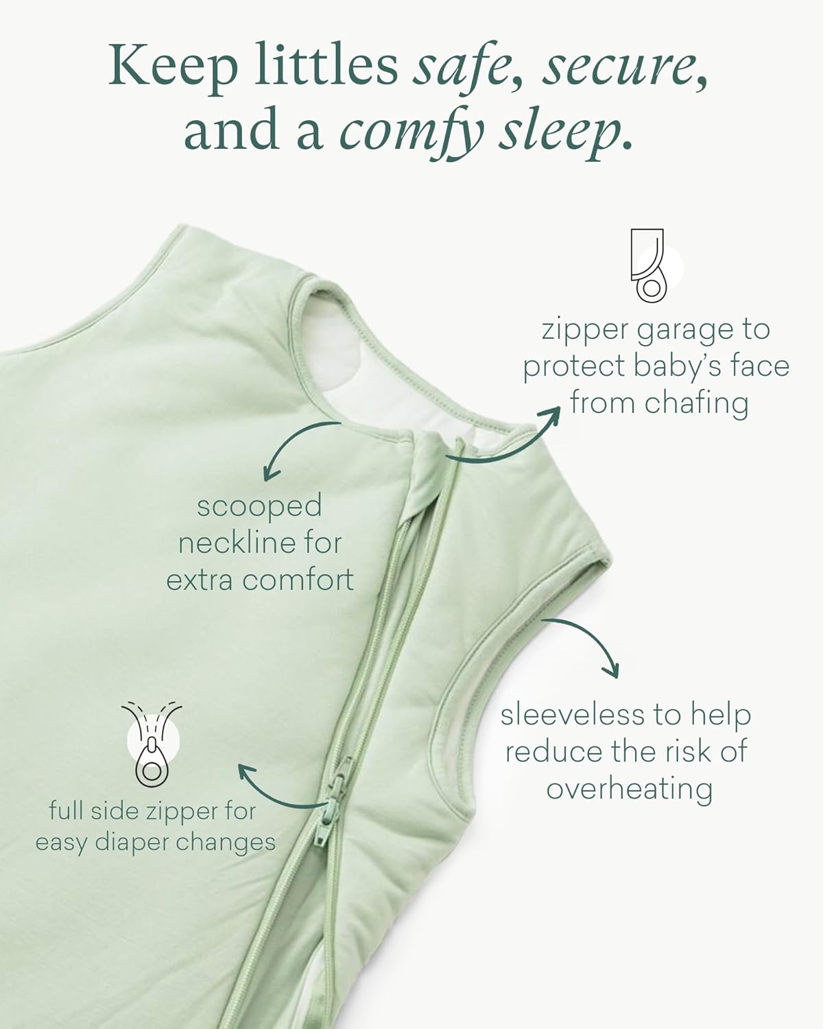 PurComfy Saco de dormir acolchado súper suave, 2.5 TOG de viscosa de bambú de primera calidad, saco de dormir cálido para bebé, manta gruesa para