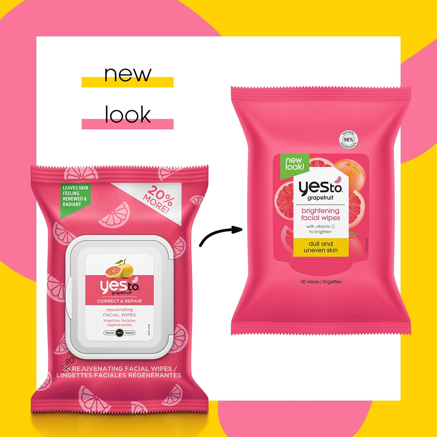 Yes To Coconut Hydrate & Restore – Toallitas de limpieza
