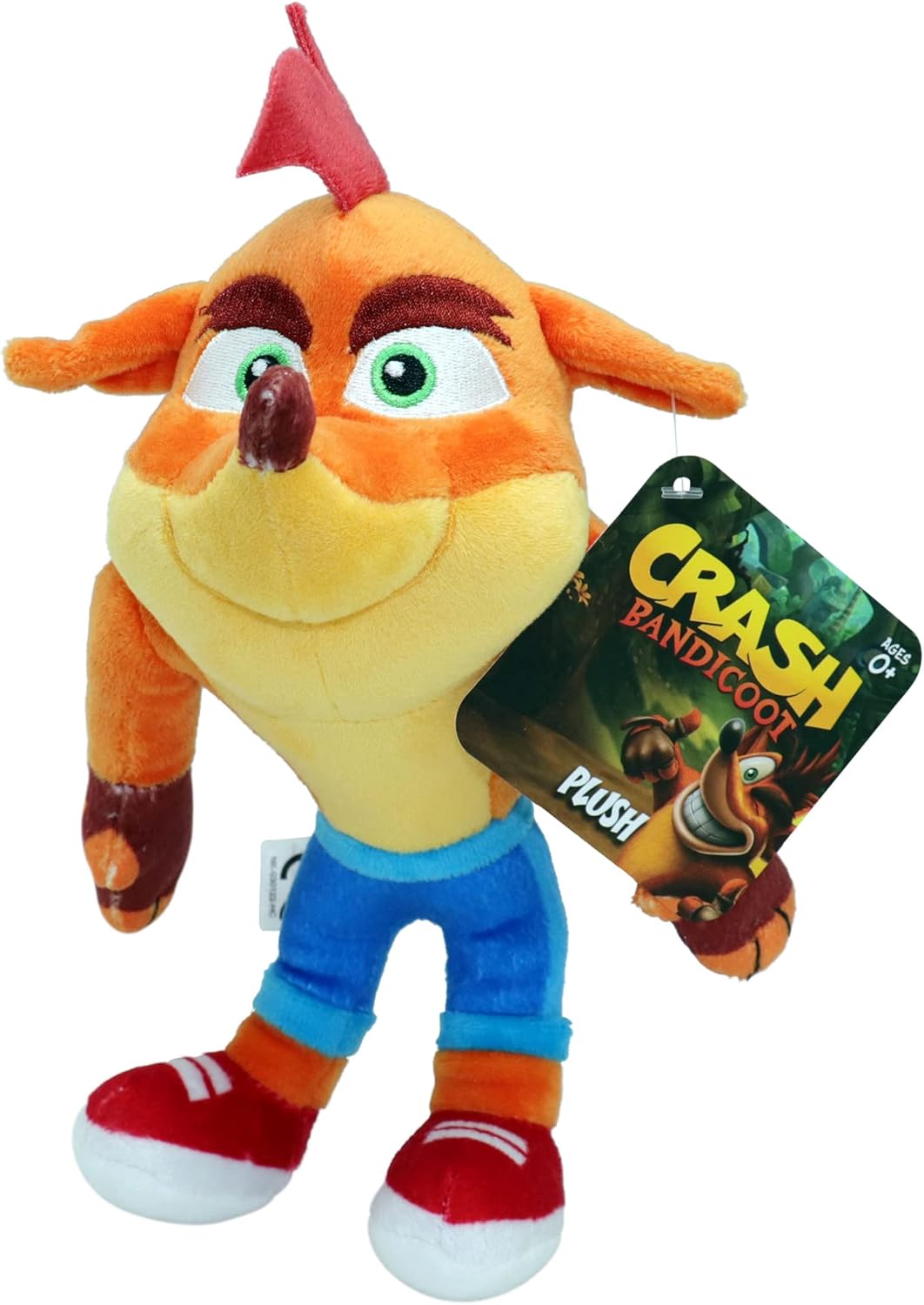 Crash Bandicoot Bandai – Juguete de peluche  Juguete suave coleccionable de 5.9 in  Juguetes de peluche para niñas y niños para fanáticos de los