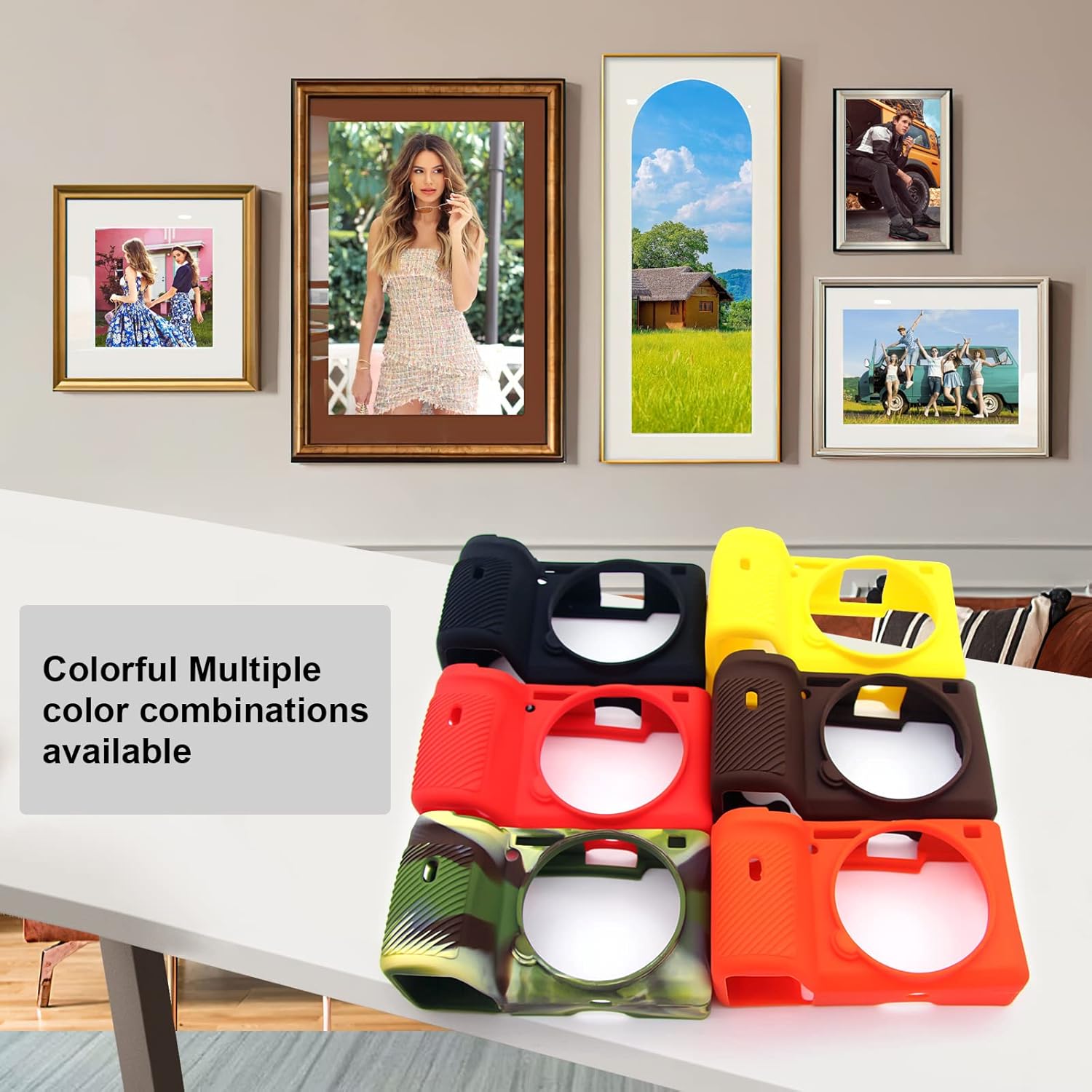 Easy Hood Funda para cámara Sony A6600 Alpha 6600 ILCE-6600 sin espejo, antiarañazos, ajuste delgado, funda protectora de goma de silicona suave