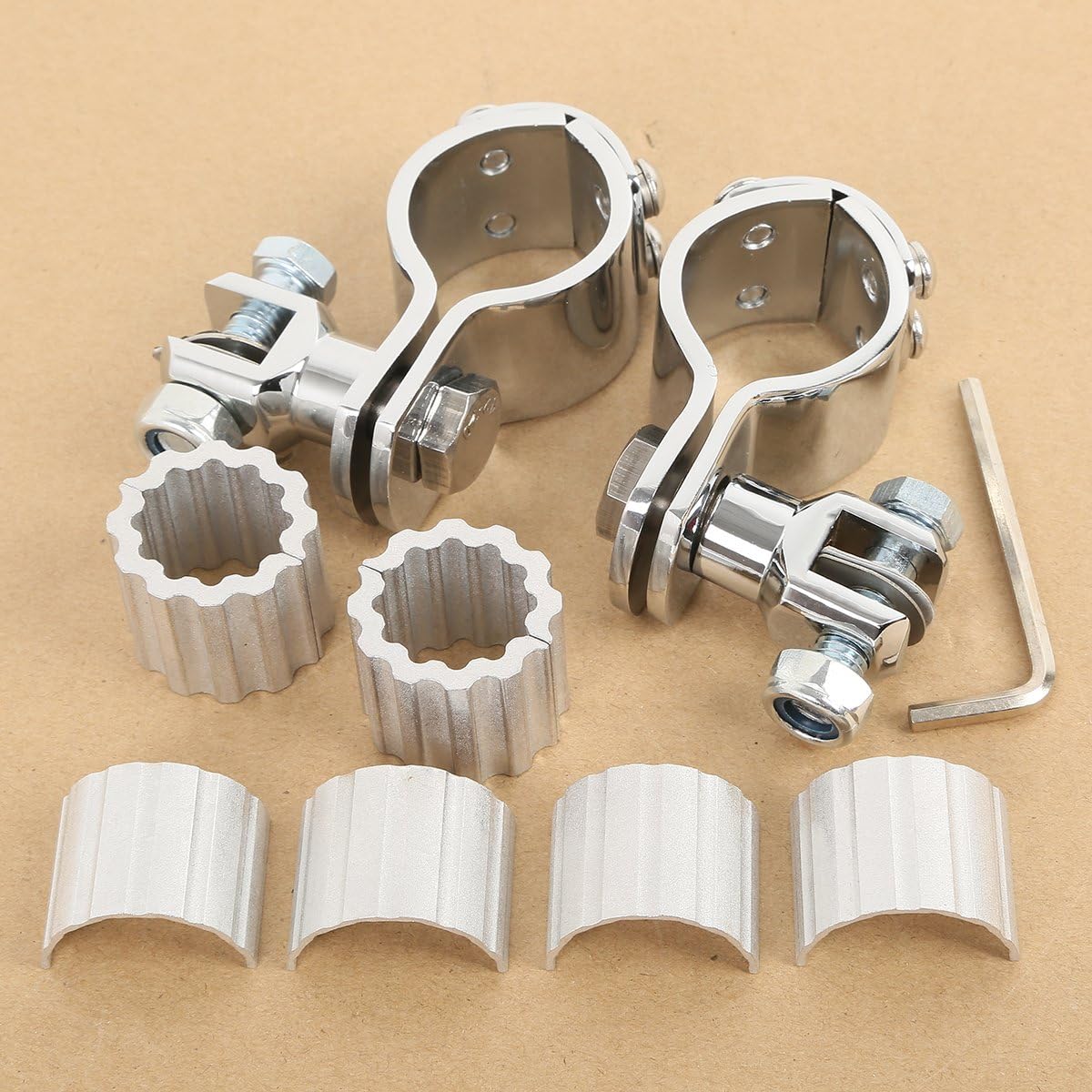 25321.378 in motocicleta pie clavijas abrazaderas protector motor montajes adaptador universal para Harley Honda Yamaha Kawasaki