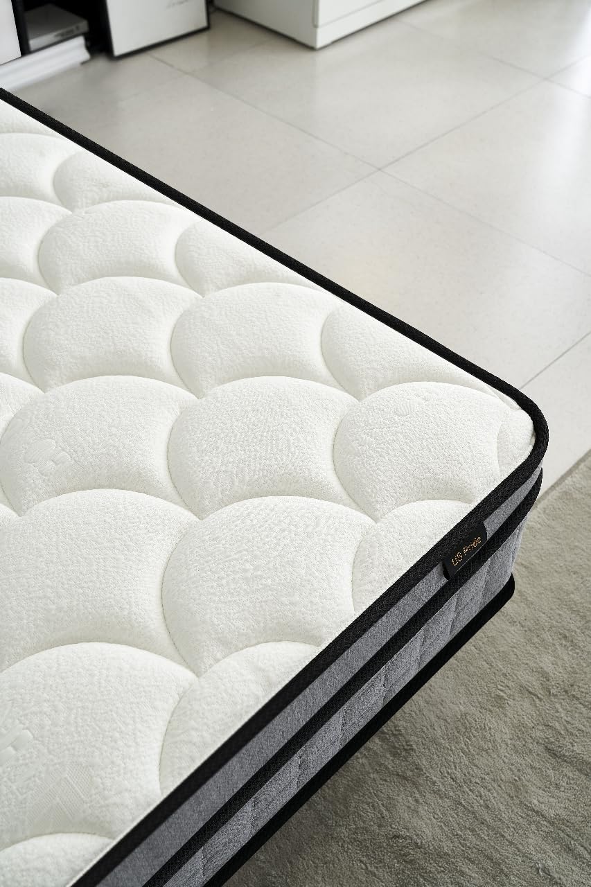 Container Furniture Direct Colchón híbrido tamaño Queen de 12 pulgadas en una caja, cojín de cama con espuma viscoelástica con infusión de gel,
