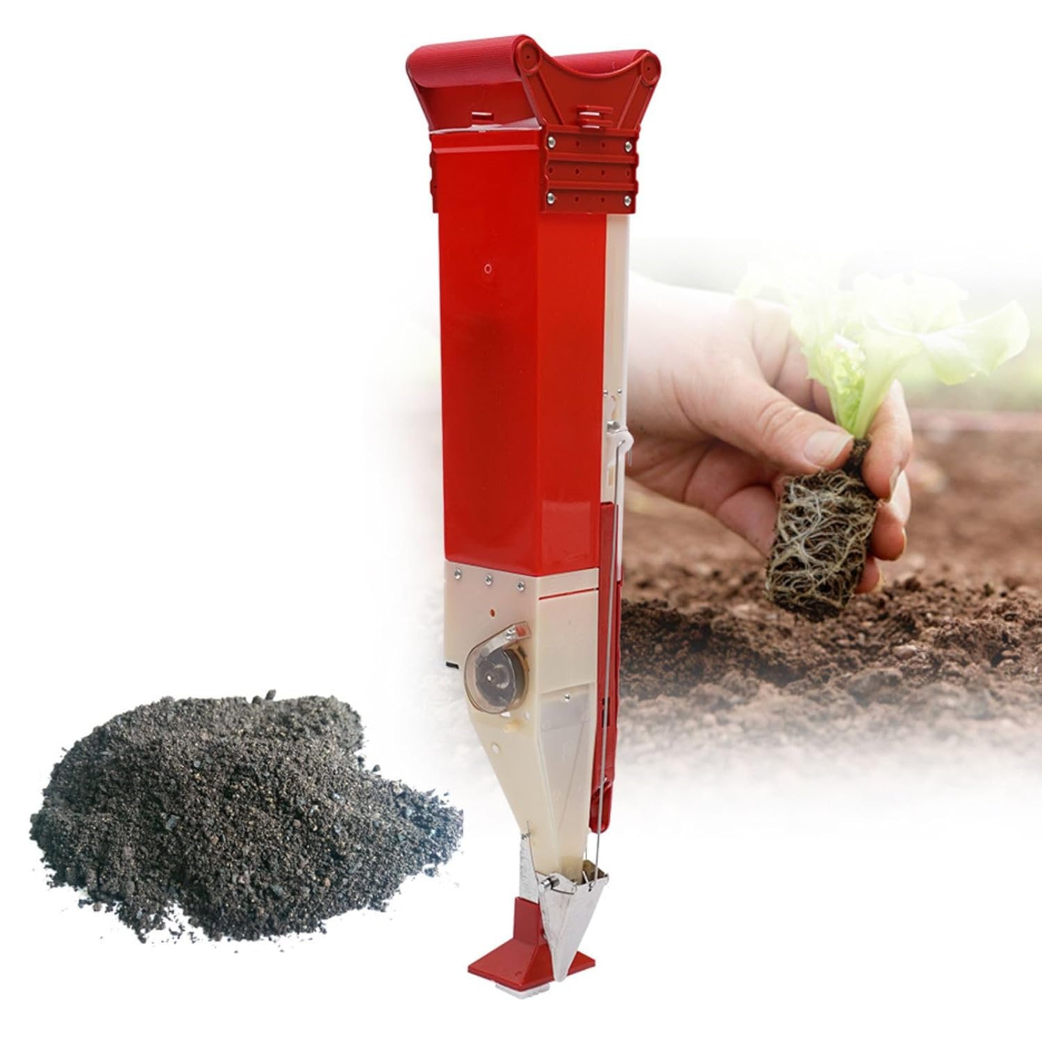 Máquina aplicadora de fertilizante ajustable, aplicador de fertilizante de un solo barril, aplicador de fertilizante portátil, herramientas de