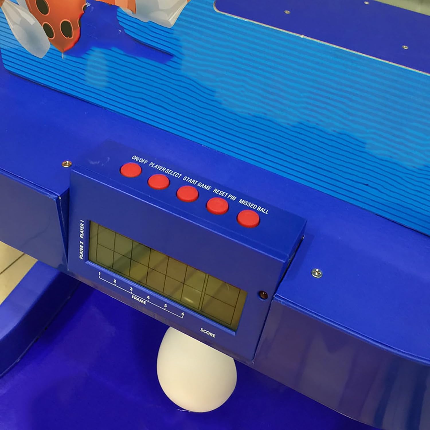 Juego de bolera electrónica, consola de juegos deportivos de bola de boliche interior con marcador electrónico LED, con reinicio automático,
