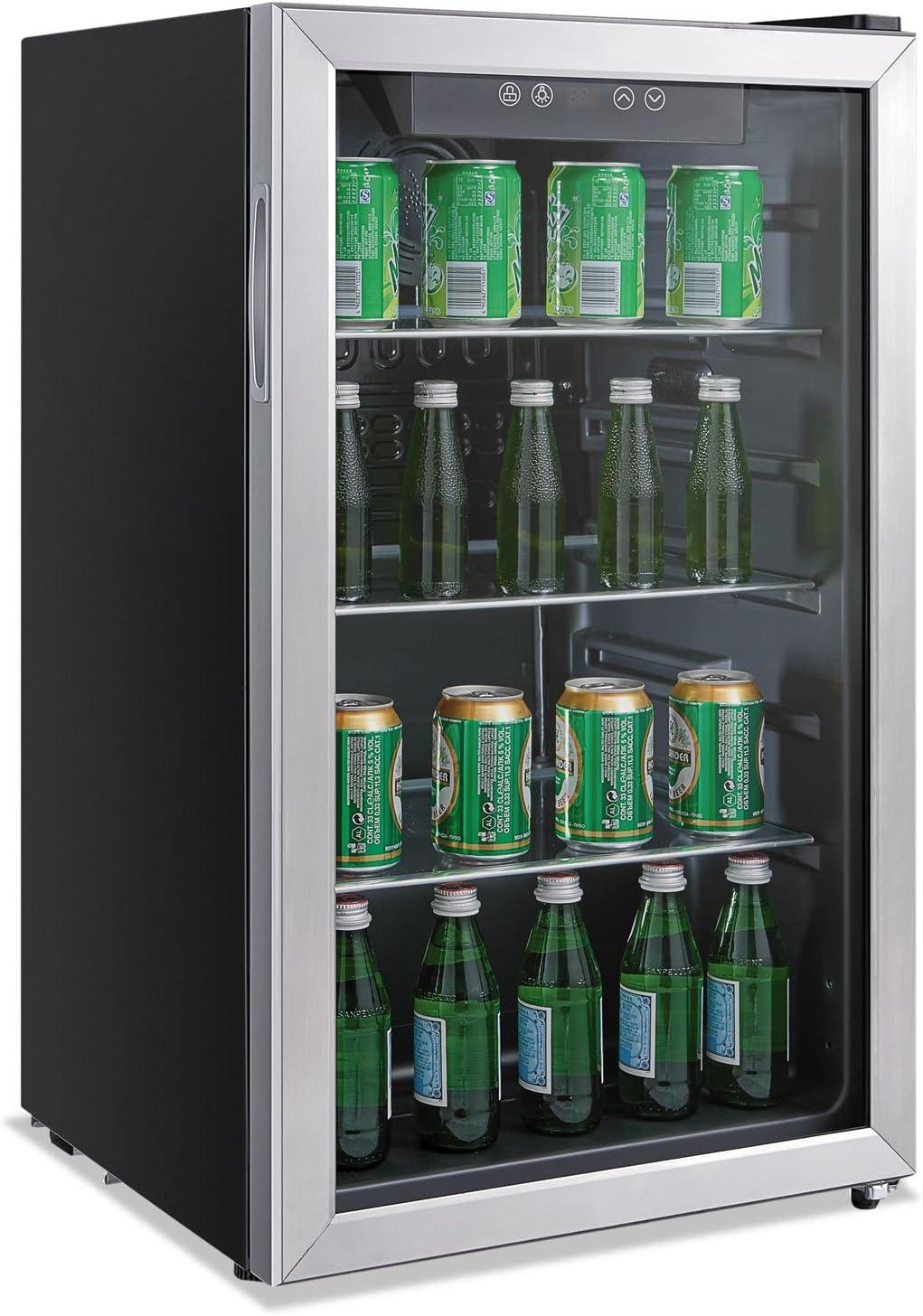 Alera JC-90VEL-F 3.4 pies cúbicos Enfriador de bebidas – Acero inoxidableNegro