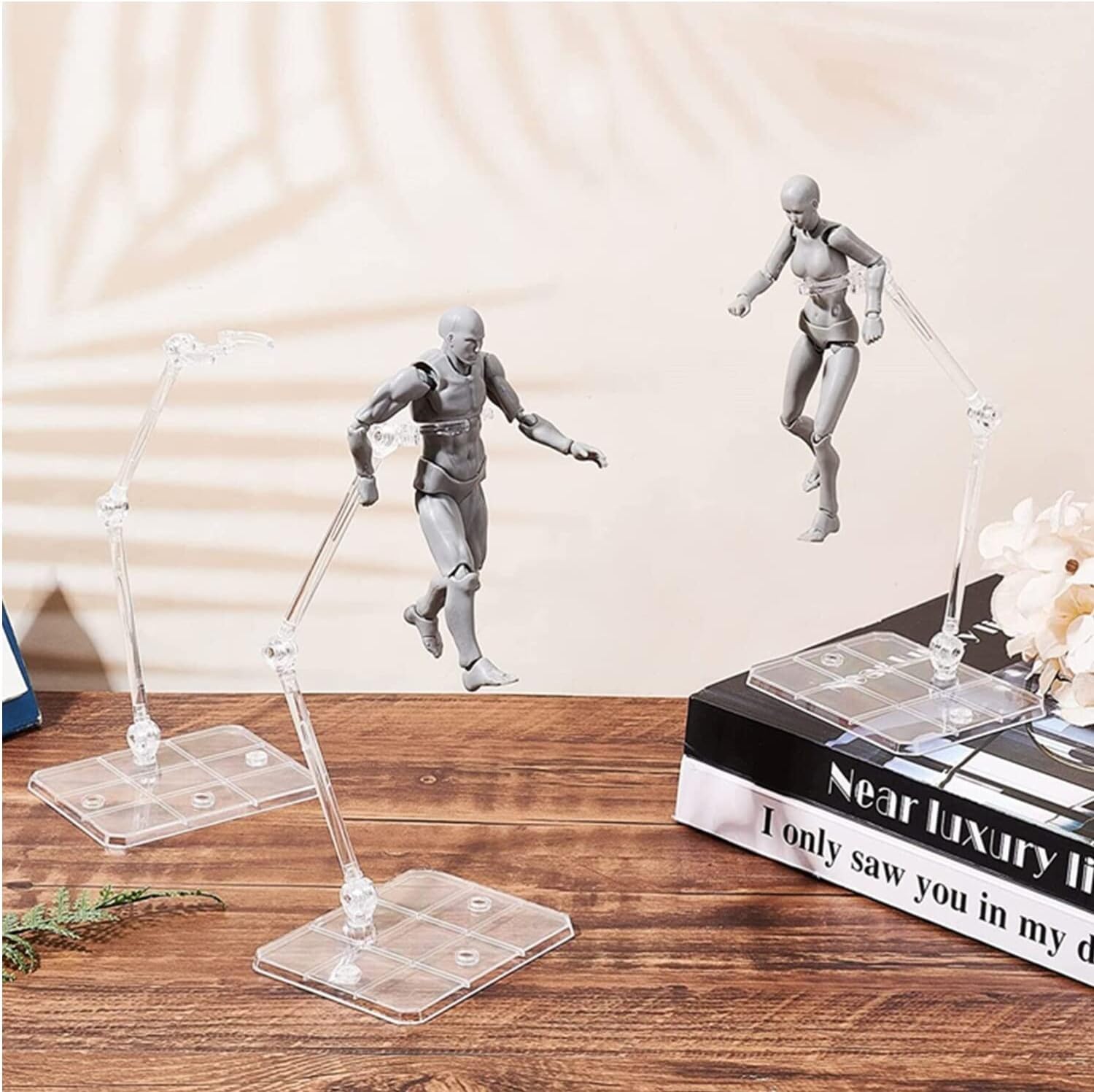 6 piezas de soporte para figuras de acción HG144, base de exhibición, soporte para modelo de muñeca compatible con HG RG SD SHF Gundam 144 Toy Clear