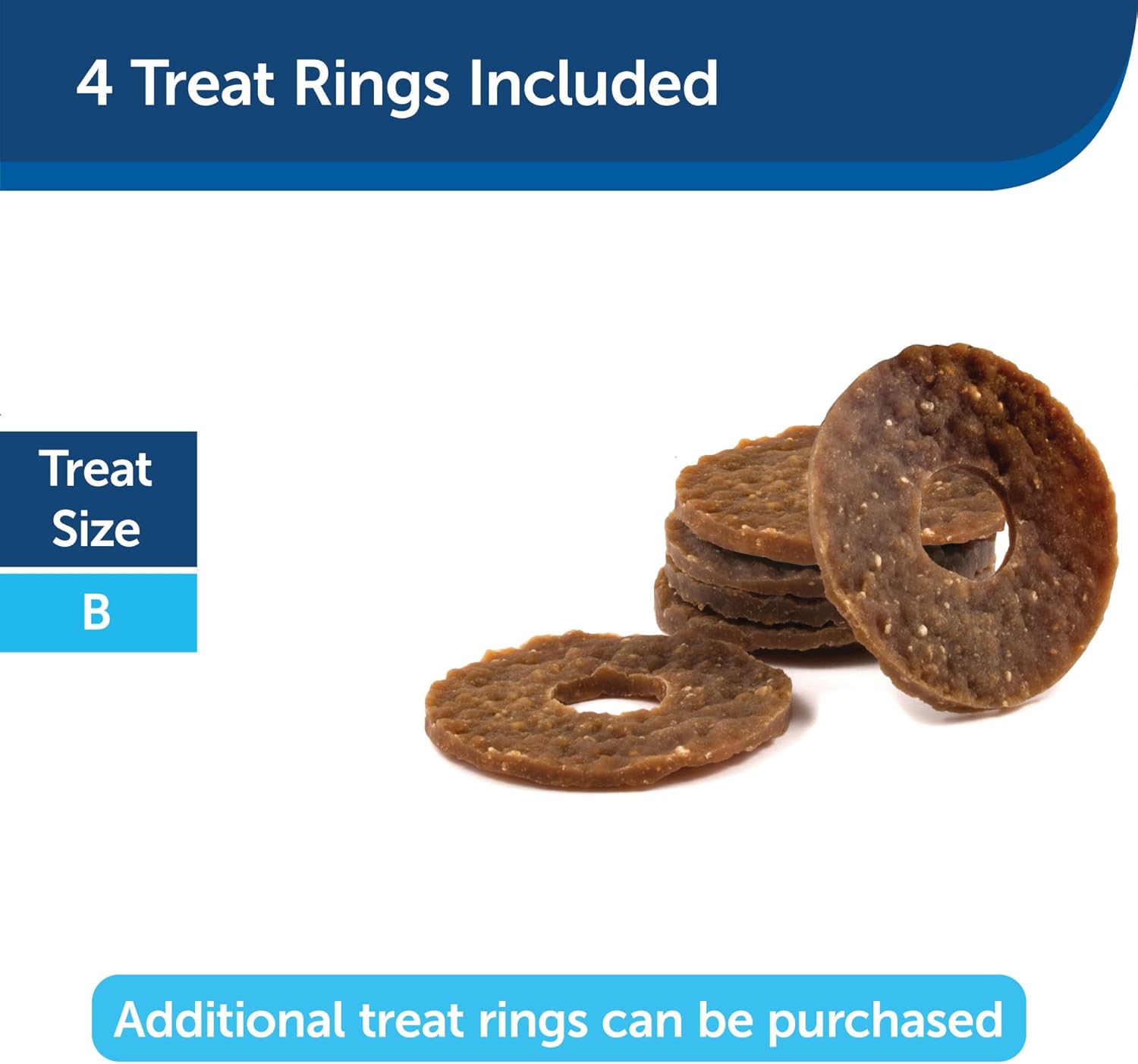 PetSafe Busy Buddy Animal Treat Ring Dog Toy – Juguete masticable para perros – Dinosaurio mediano