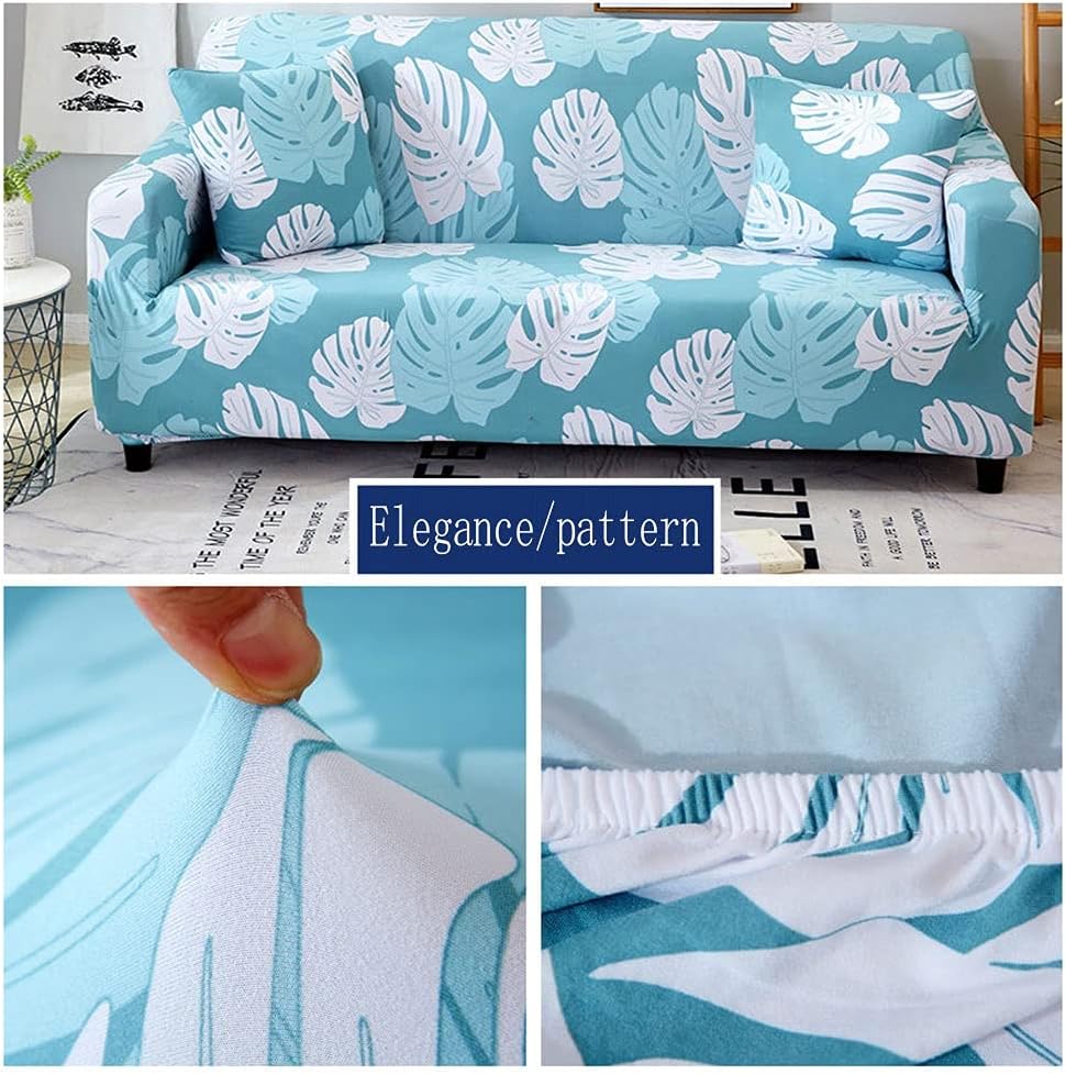 GWTYR Fundas para sofá de 2341 plaza, en forma de L, protectores de muebles de gatos, funda protectora elástica estampada para sofá de sala de estar